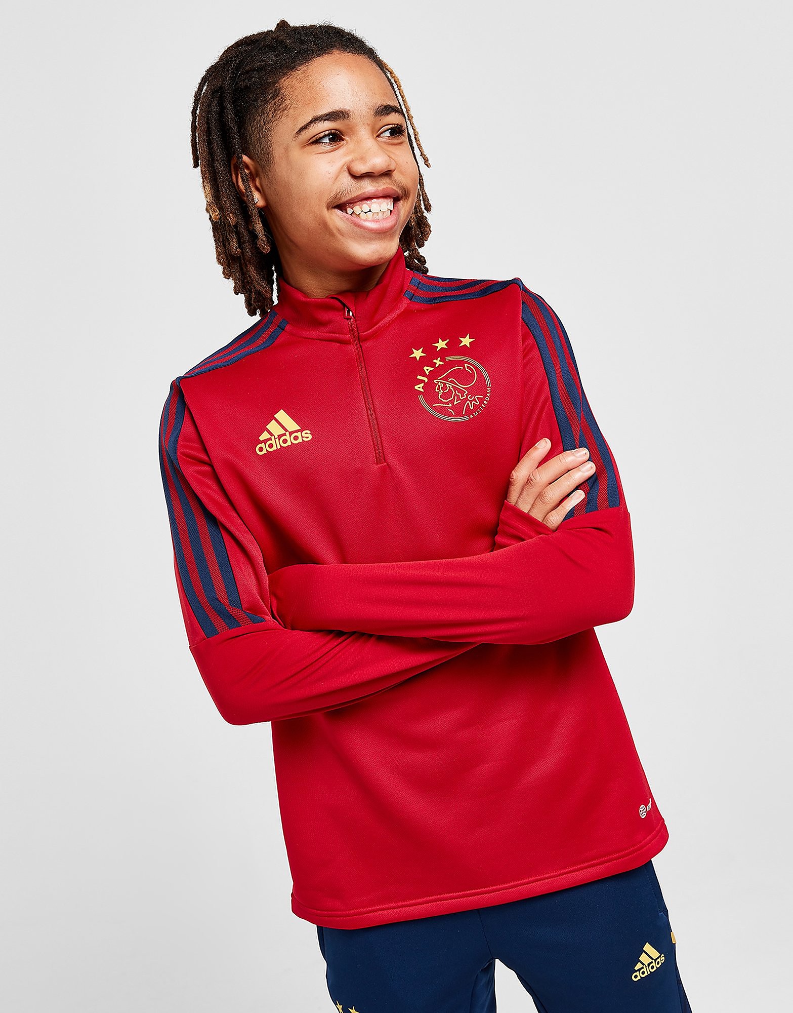 

adidas Ajax Training 1/4 Zip Top Junior - Team Victory Red - Kids, Team Victory Red