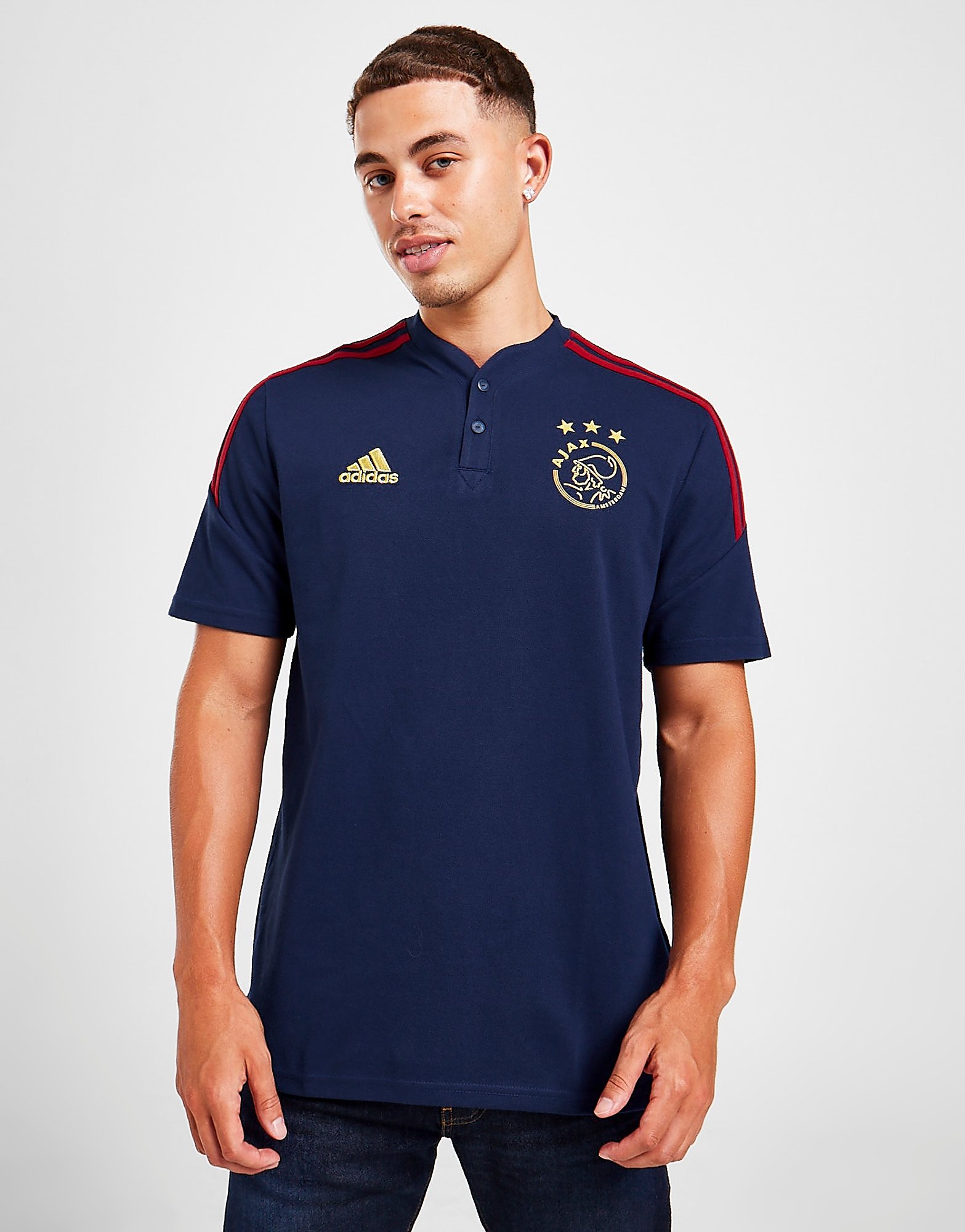 

adidas Ajax Training Polo Shirt - Team Navy Blue 2 - Mens, Team Navy Blue 2