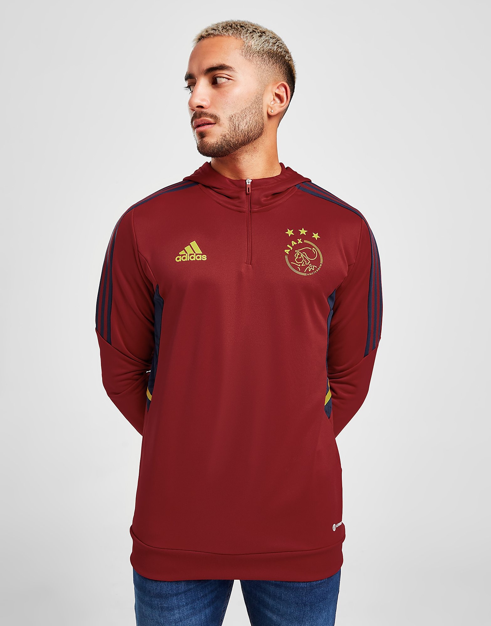

adidas Ajax Track Hoodie - Team Victory Red - Mens, Team Victory Red