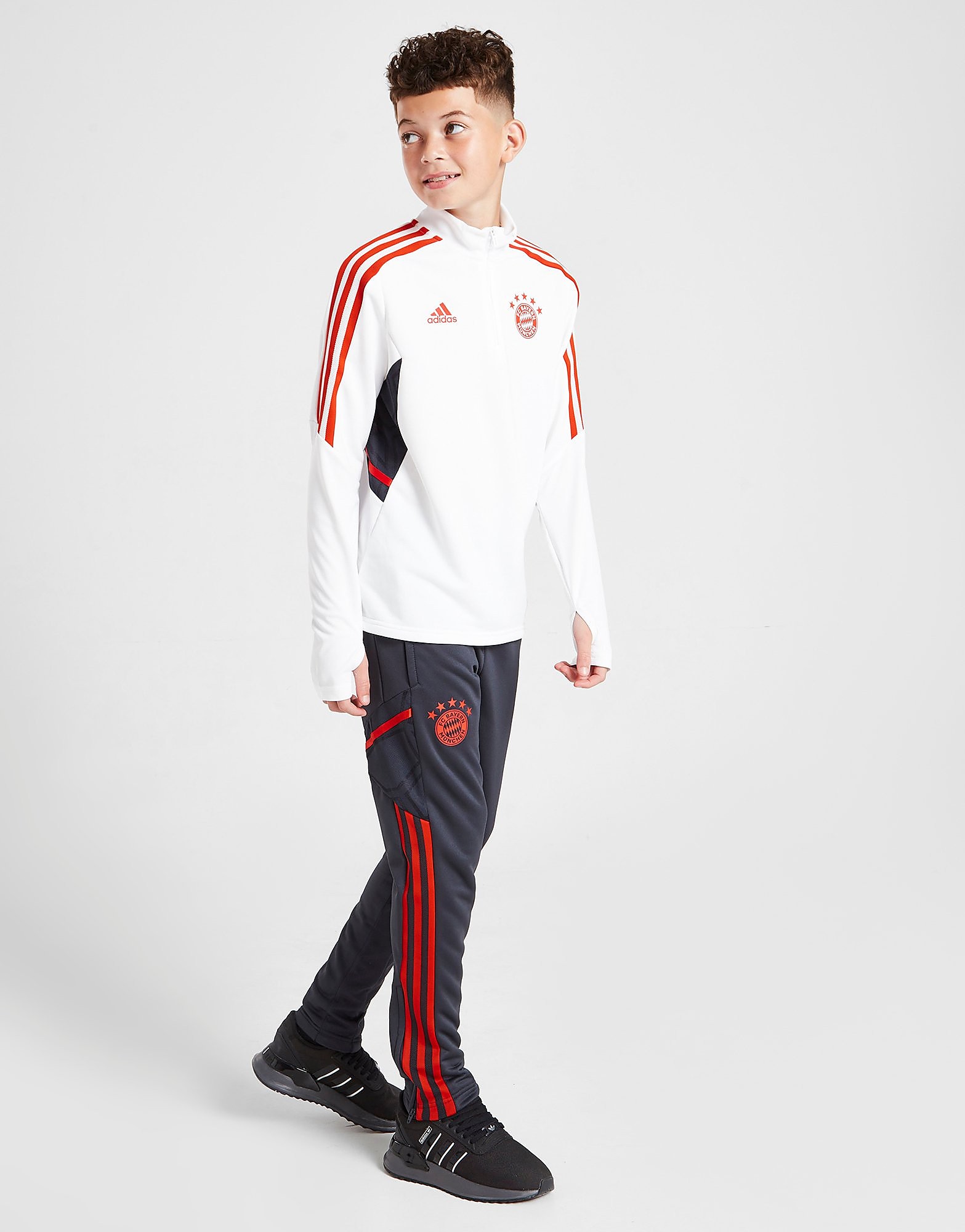 

adidas FC Bayern Munich Training Track Pants Junior - Night Grey - Kids, Night Grey