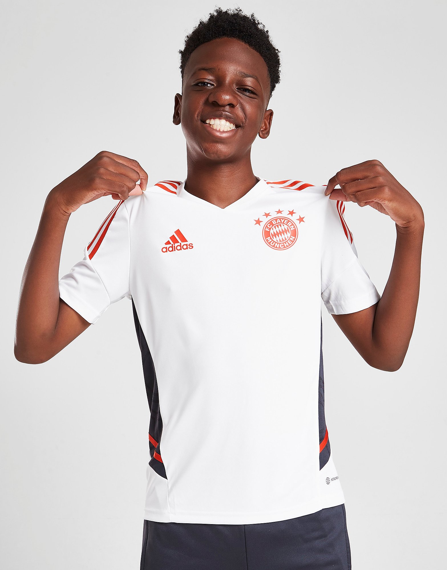 

adidas FC Bayern Munich Training Shirt Junior - White - Kids, White