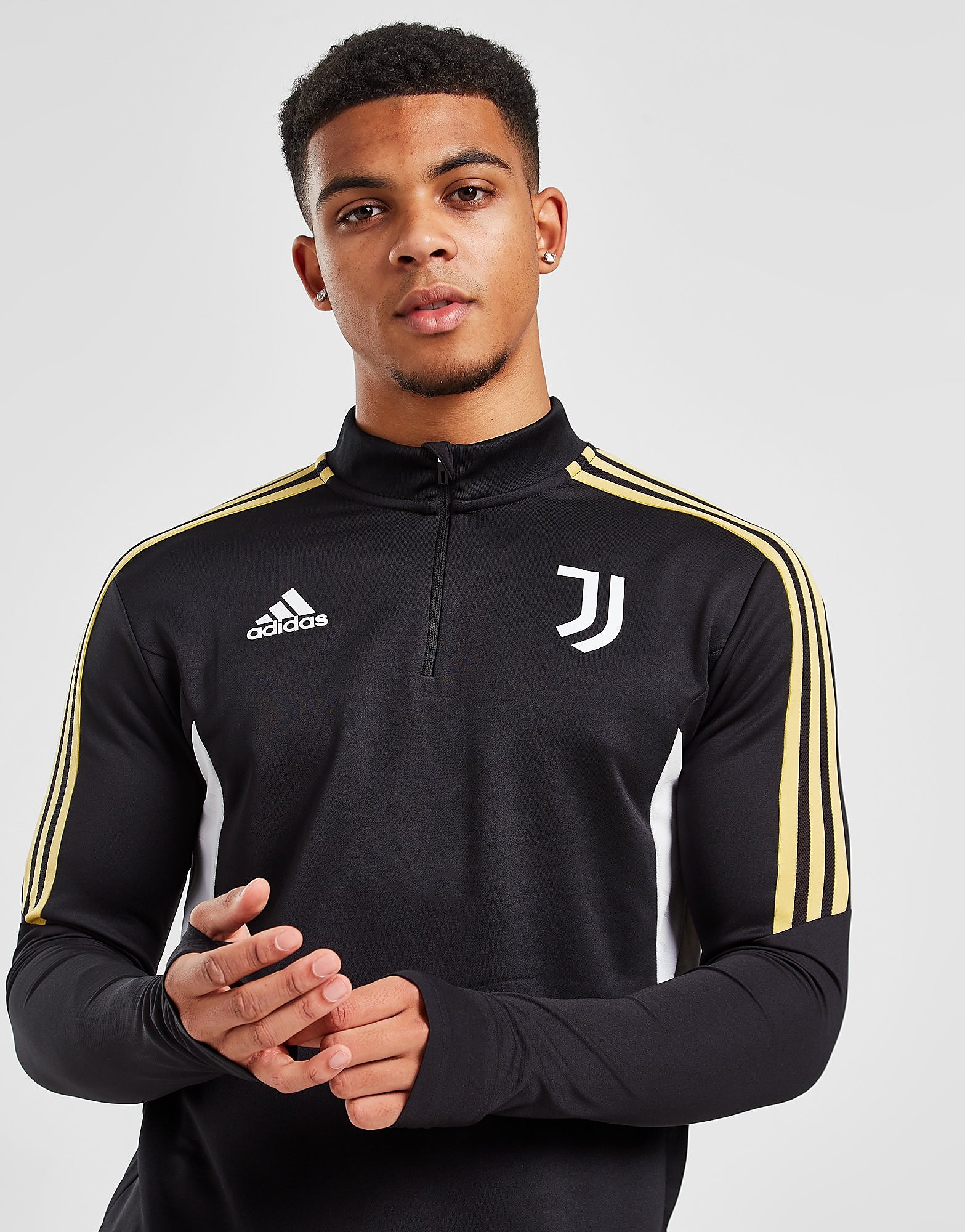 

adidas Juventus Training Top - Black - Mens, Black