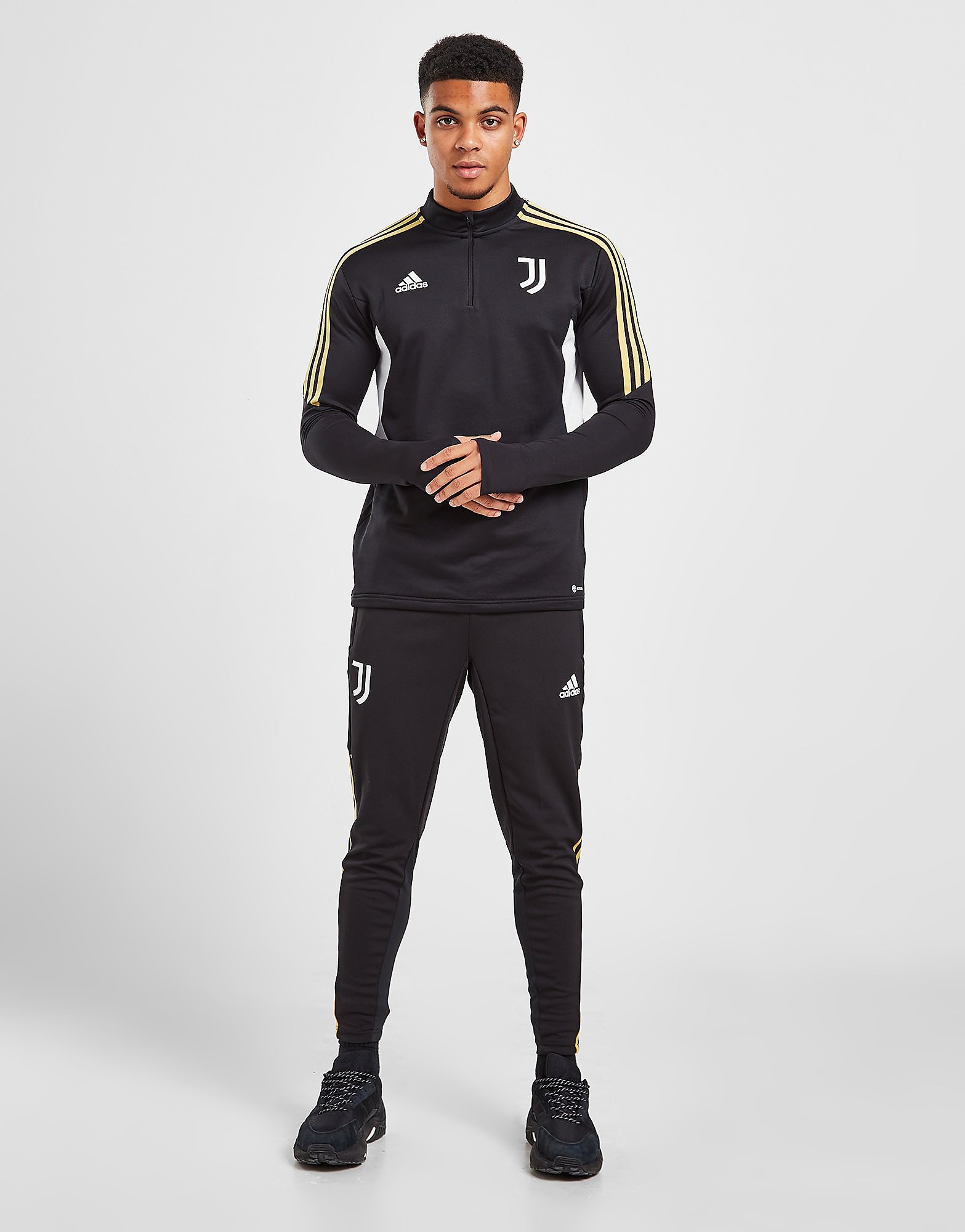 

adidas Juventus Training Pants - Black / White - Mens, Black / White