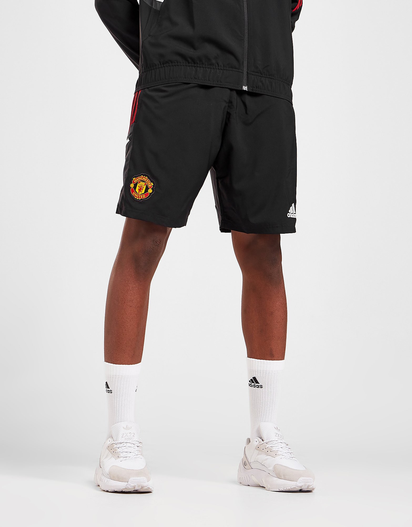 

adidas Manchester United FC Downtime Shorts - Black - Mens, Black