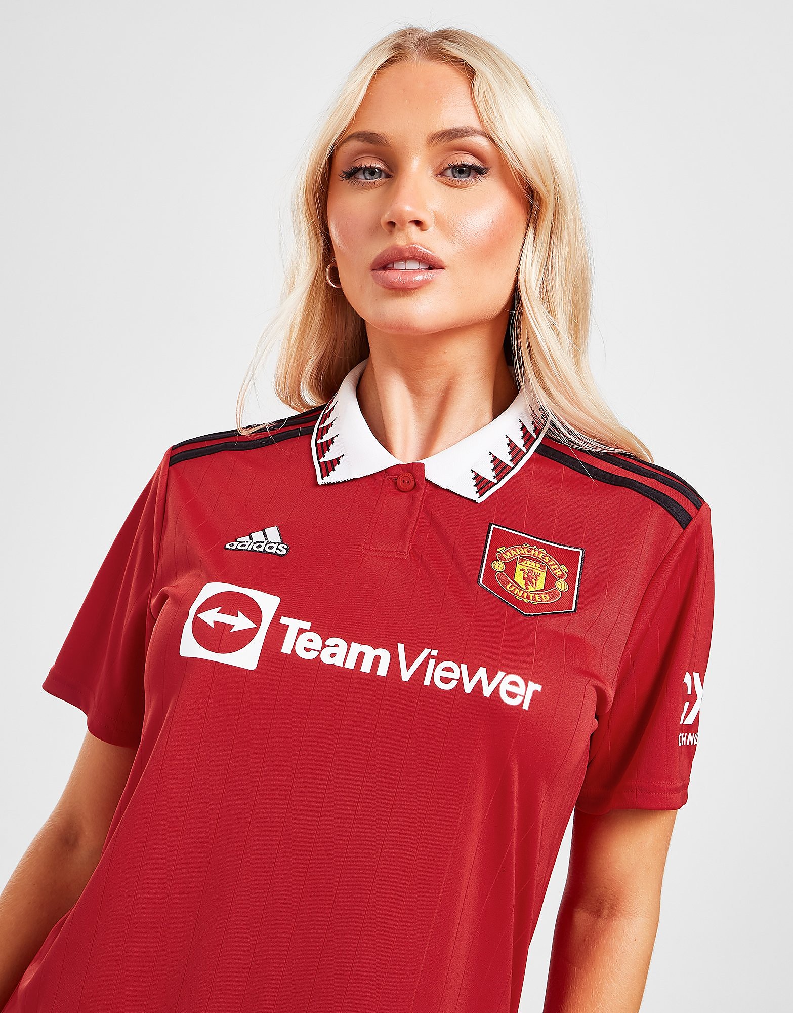 

adidas Manchester United FC 2022/23 Home Shirt Women's - Real Red, Real Red