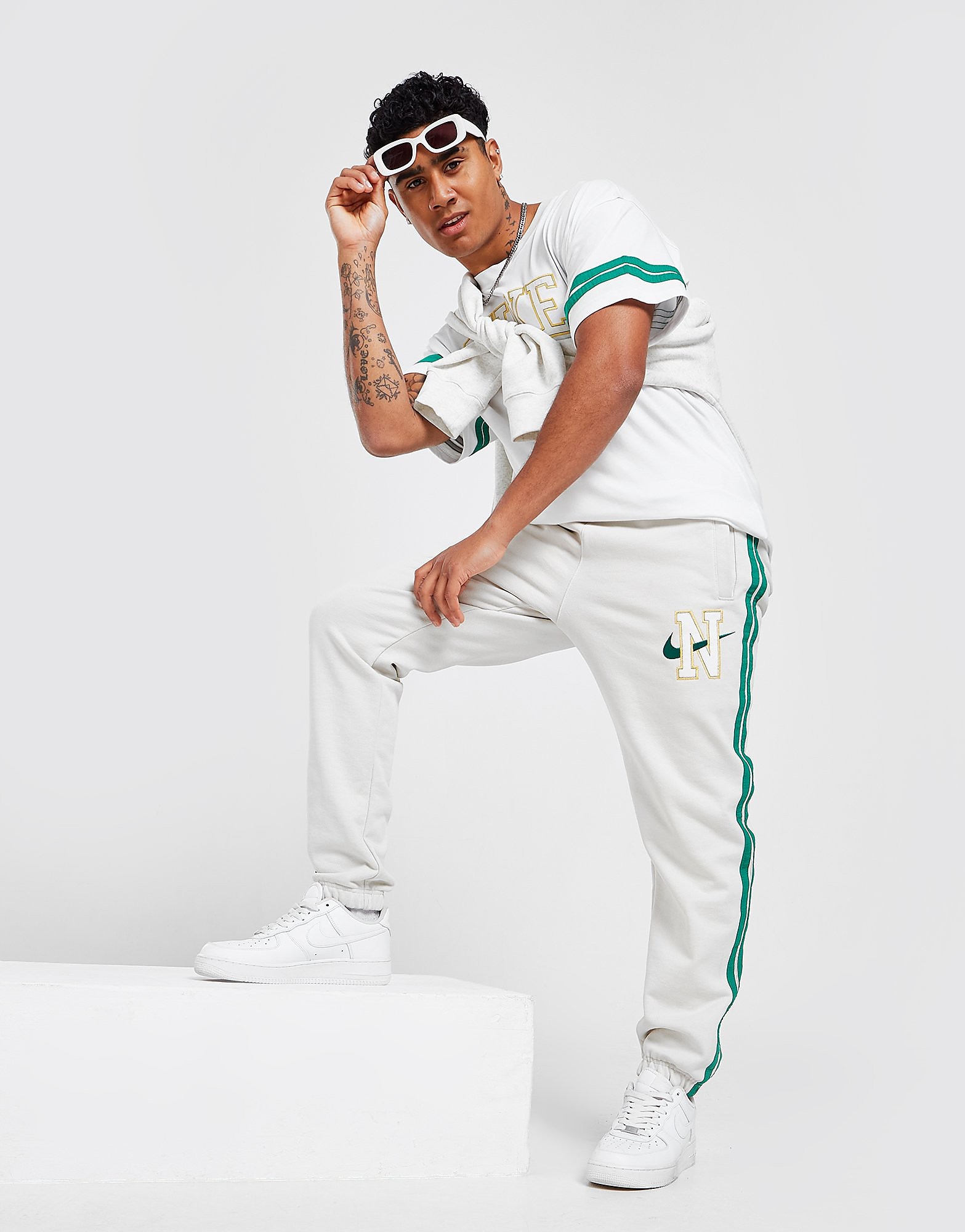 

Nike Sportswear Retro Fleece Joggers - White - Mens, White