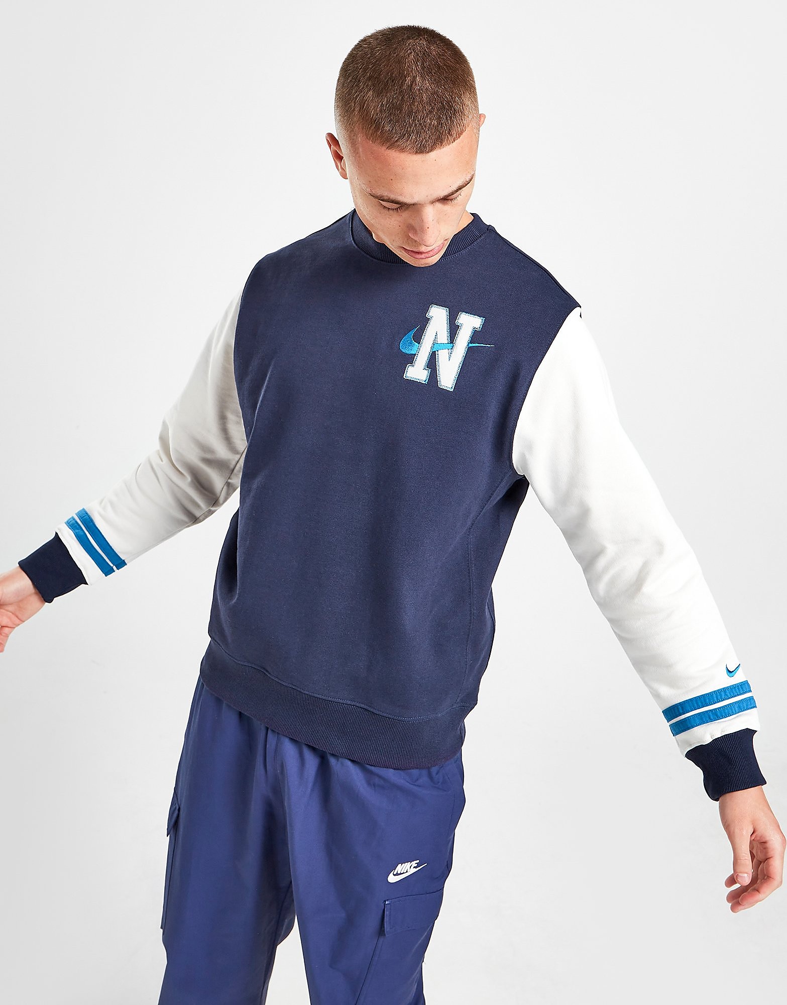 

Nike Sportswear Retro Fleece Sweatshirt - Blackened Blue - Mens, Blackened Blue