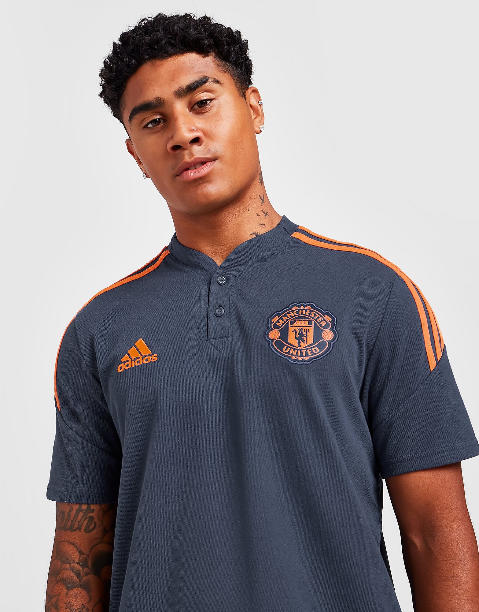 

adidas Manchester United FC Training Polo Shirt - Crew Navy - Mens, Crew Navy