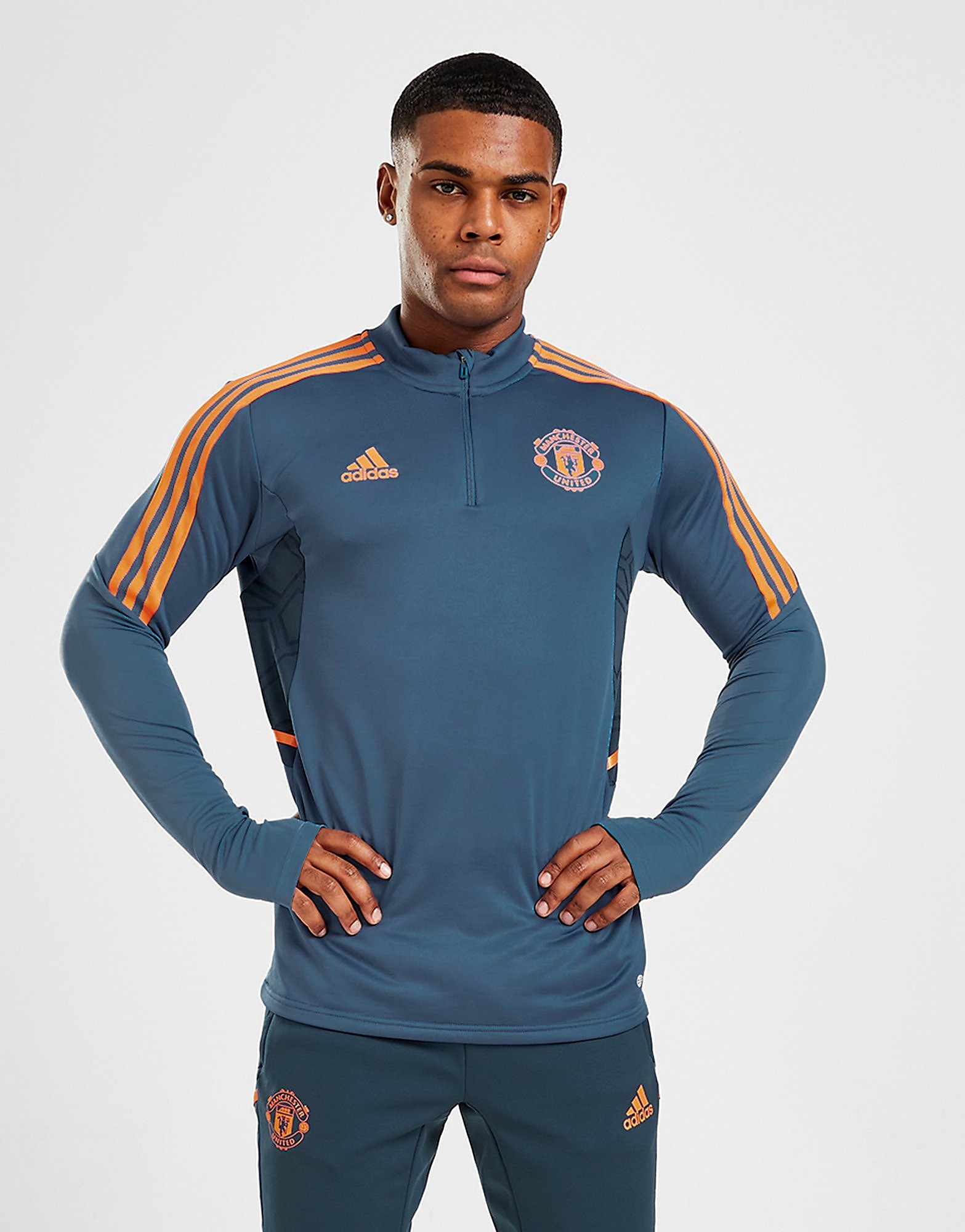

adidas Manchester United FC Training Top - Crew Blue - Mens, Crew Blue