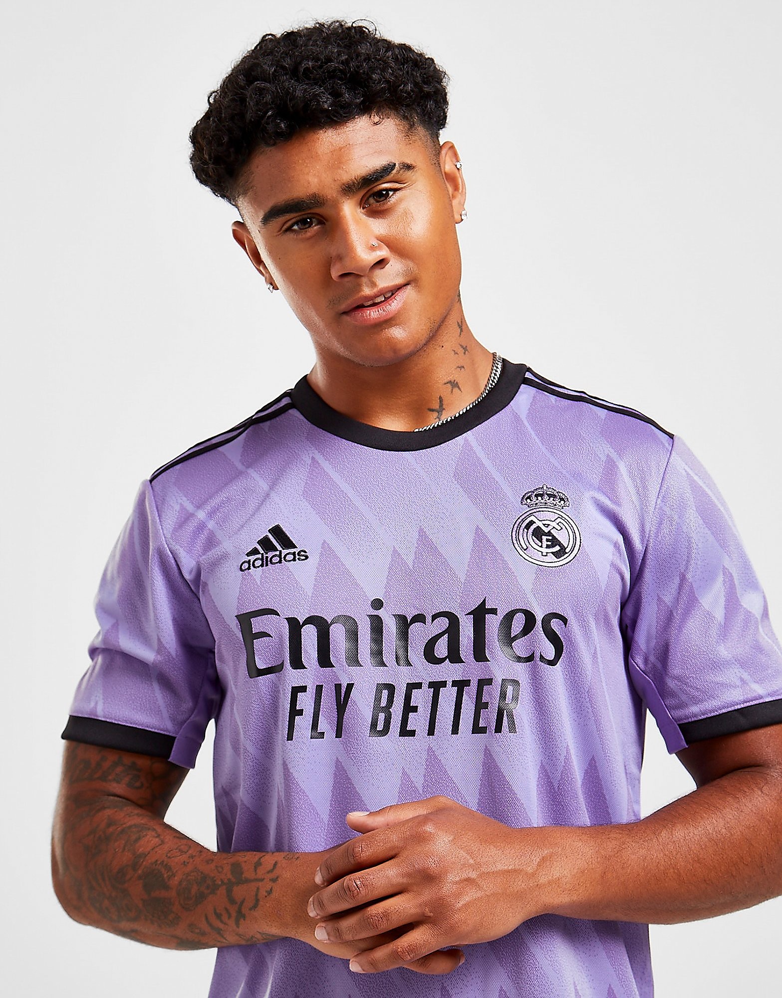 

adidas Real Madrid 2022/23 Away Shirt - Light Purple - Mens, Light Purple