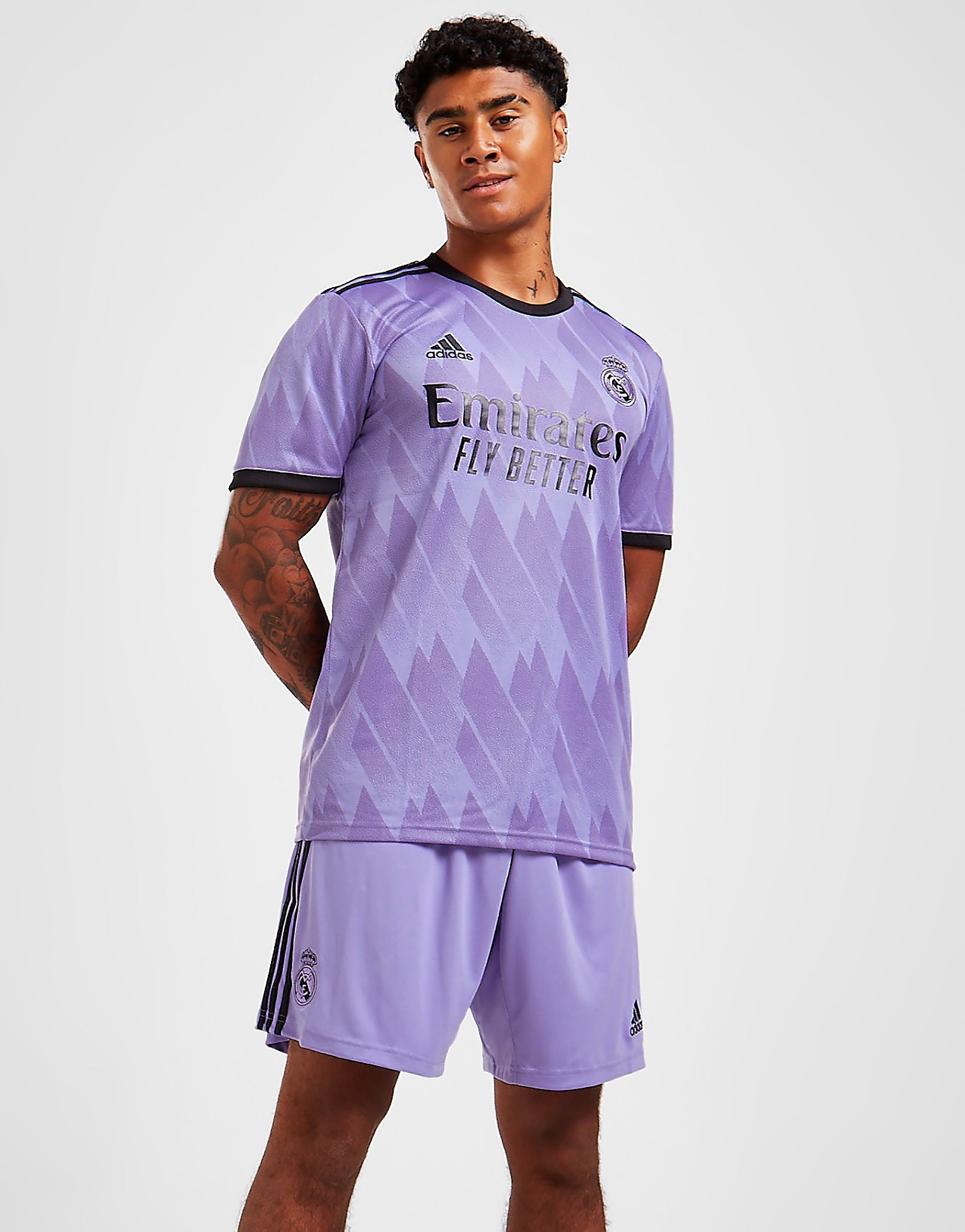 

adidas Real Madrid 2022/23 Away Shorts - Light Purple - Mens, Light Purple