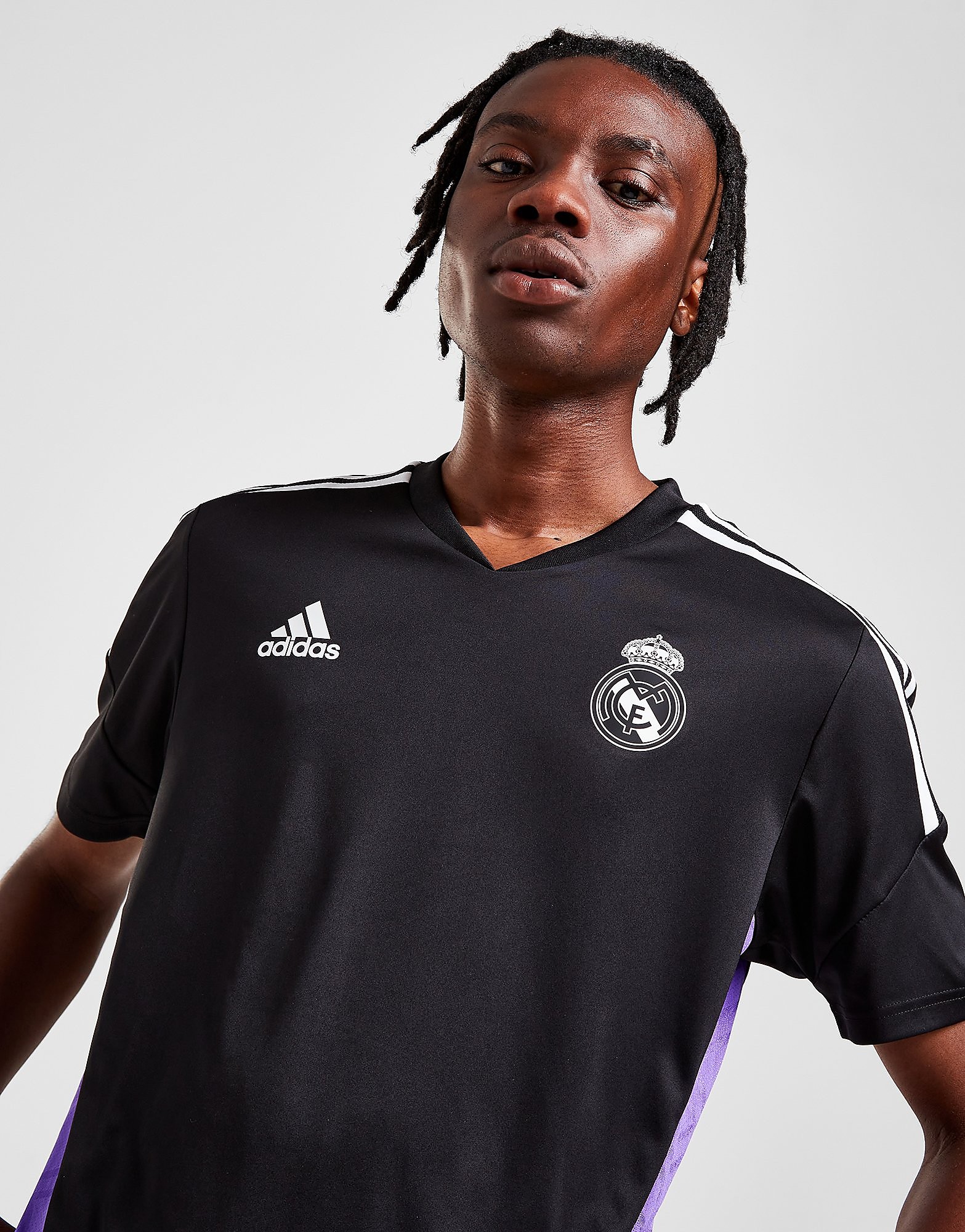 

adidas Real Madrid 2022/23 Training Shirt - Black - Mens, Black