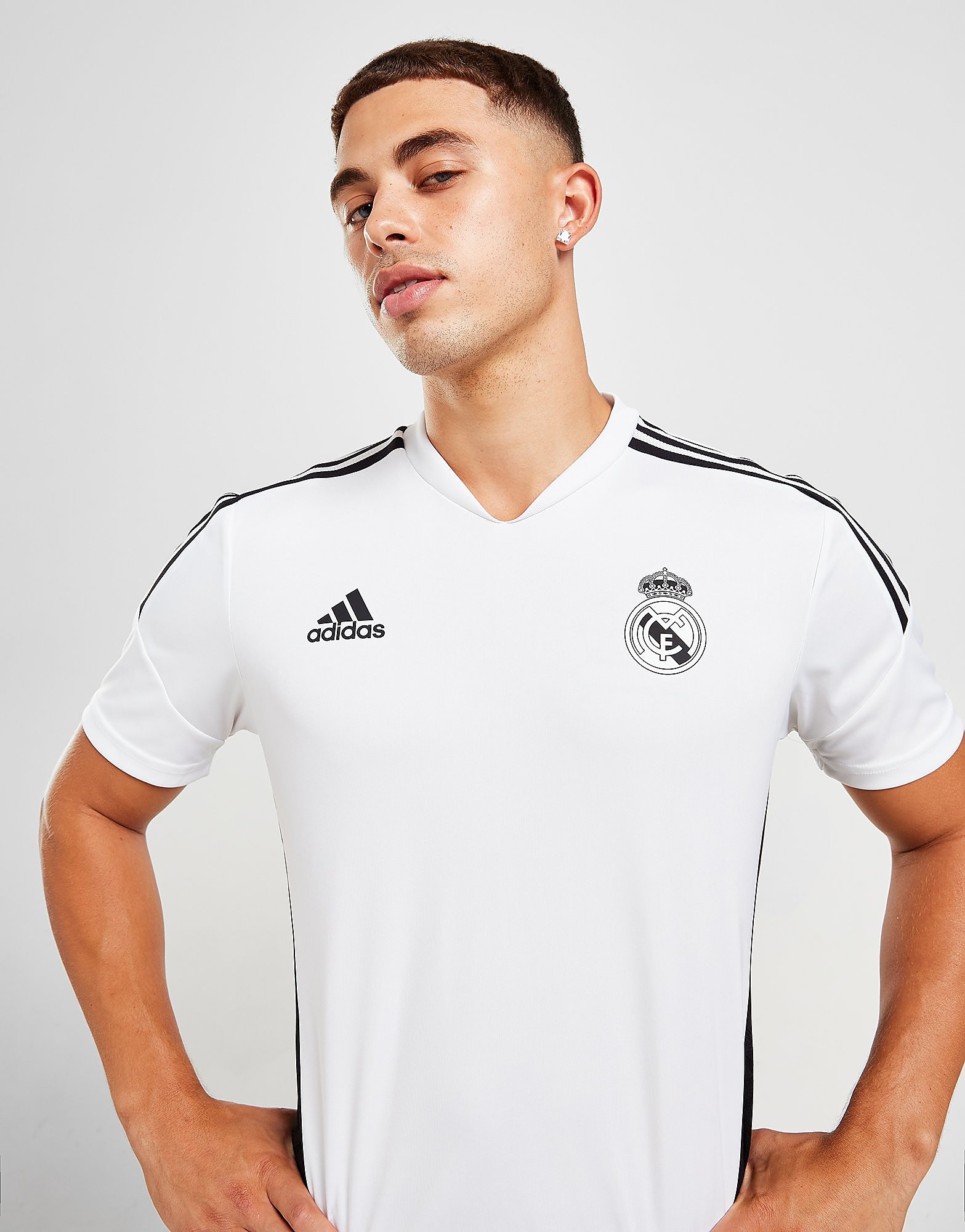 

adidas Real Madrid Training Shirt - White - Mens, White