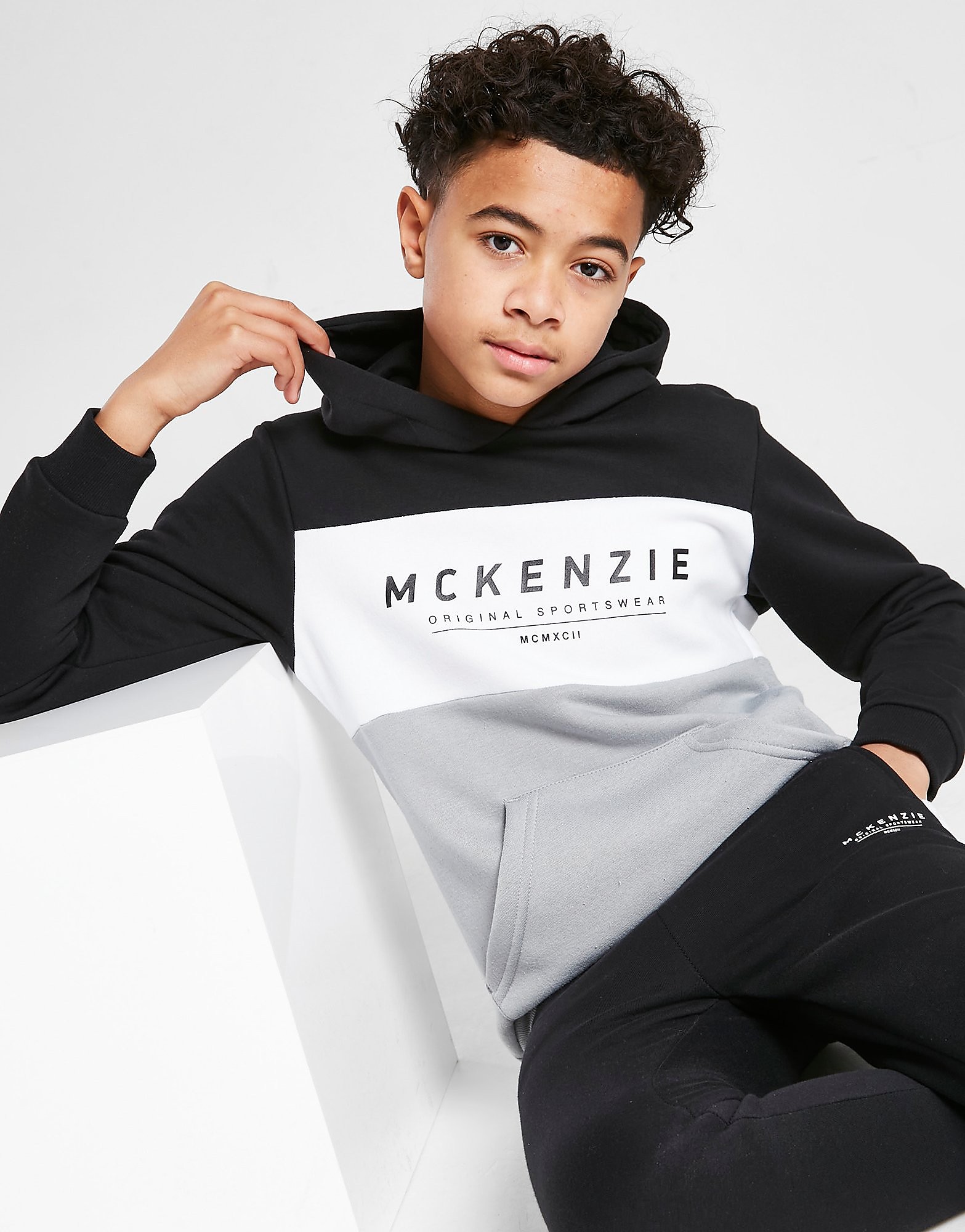 

McKenzie Joker Fleece Hoodie Junior - Black/Grey - Kids, Black/Grey