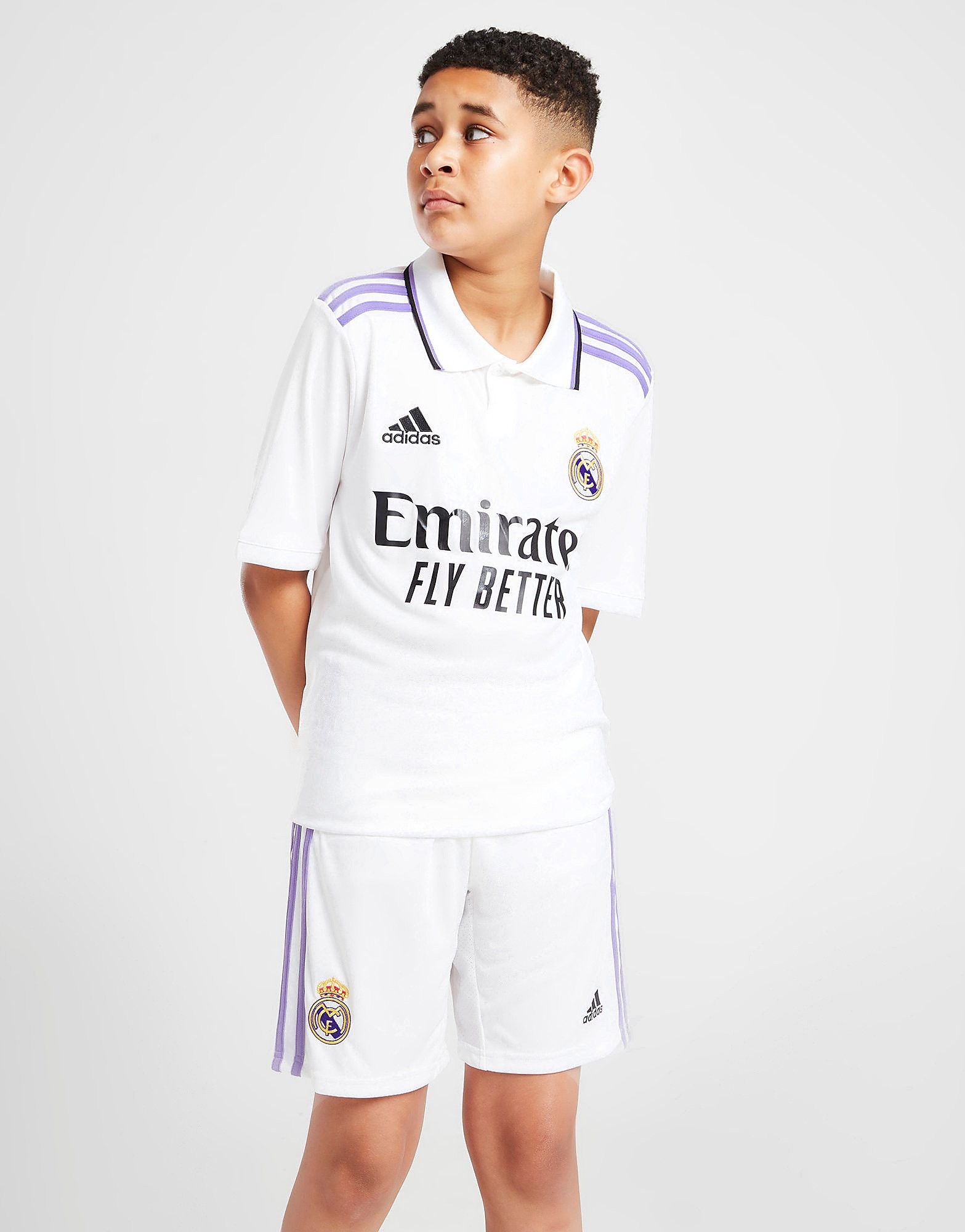 

adidas Real Madrid 2022/23 Home Shorts Junior - White - Kids, White