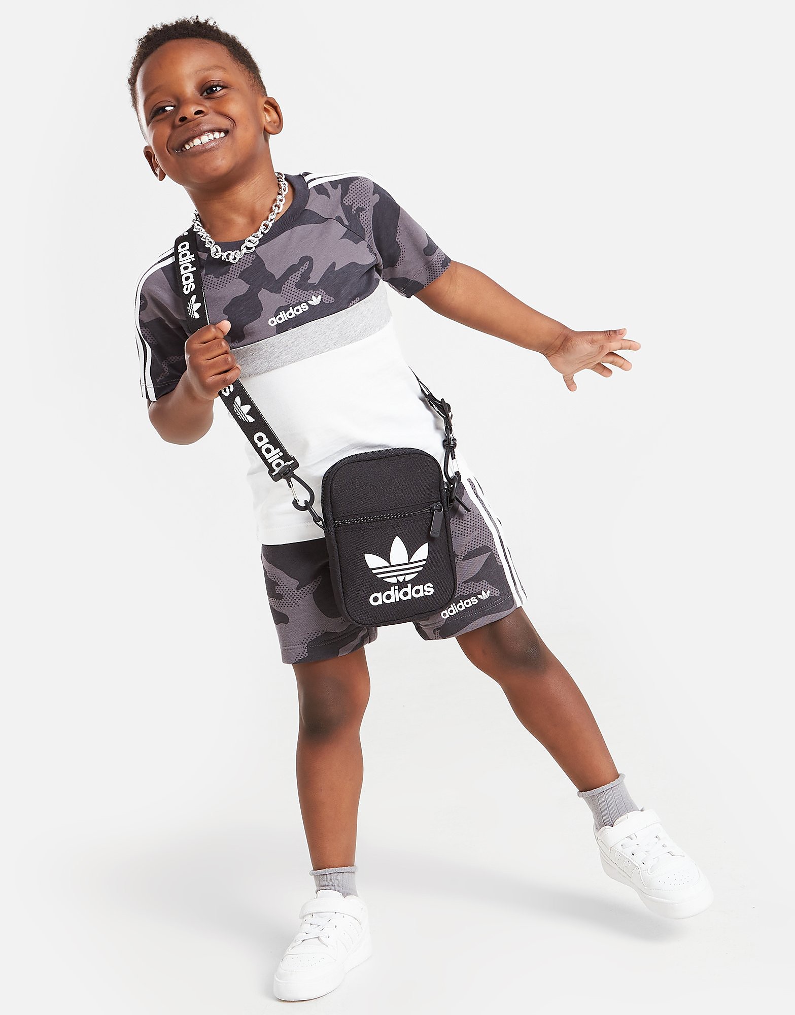 

adidas Originals Camo Itasca T-Shirt/Shorts Set Infant - Only at JD - Grey/CRBN/WH$ - Kids, Grey/CRBN/WH$