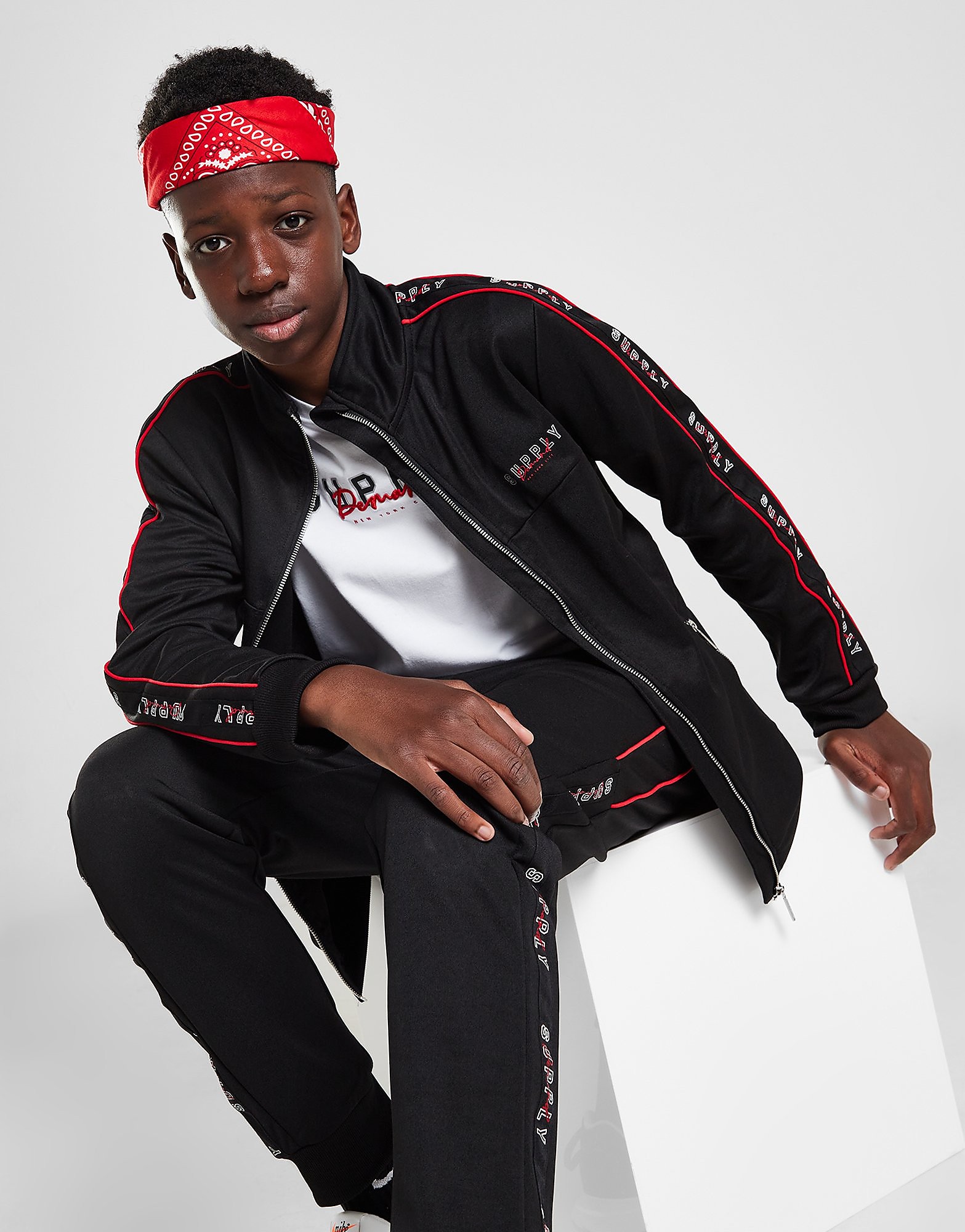 

Supply & Demand Stadium Track Top Junior - Black/Black - Kids, Black/Black
