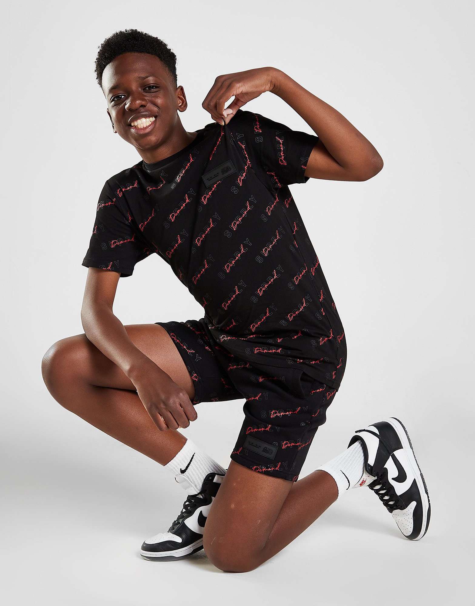 

Supply & Demand Arrow Script Shorts Junior - Black - Kids, Black