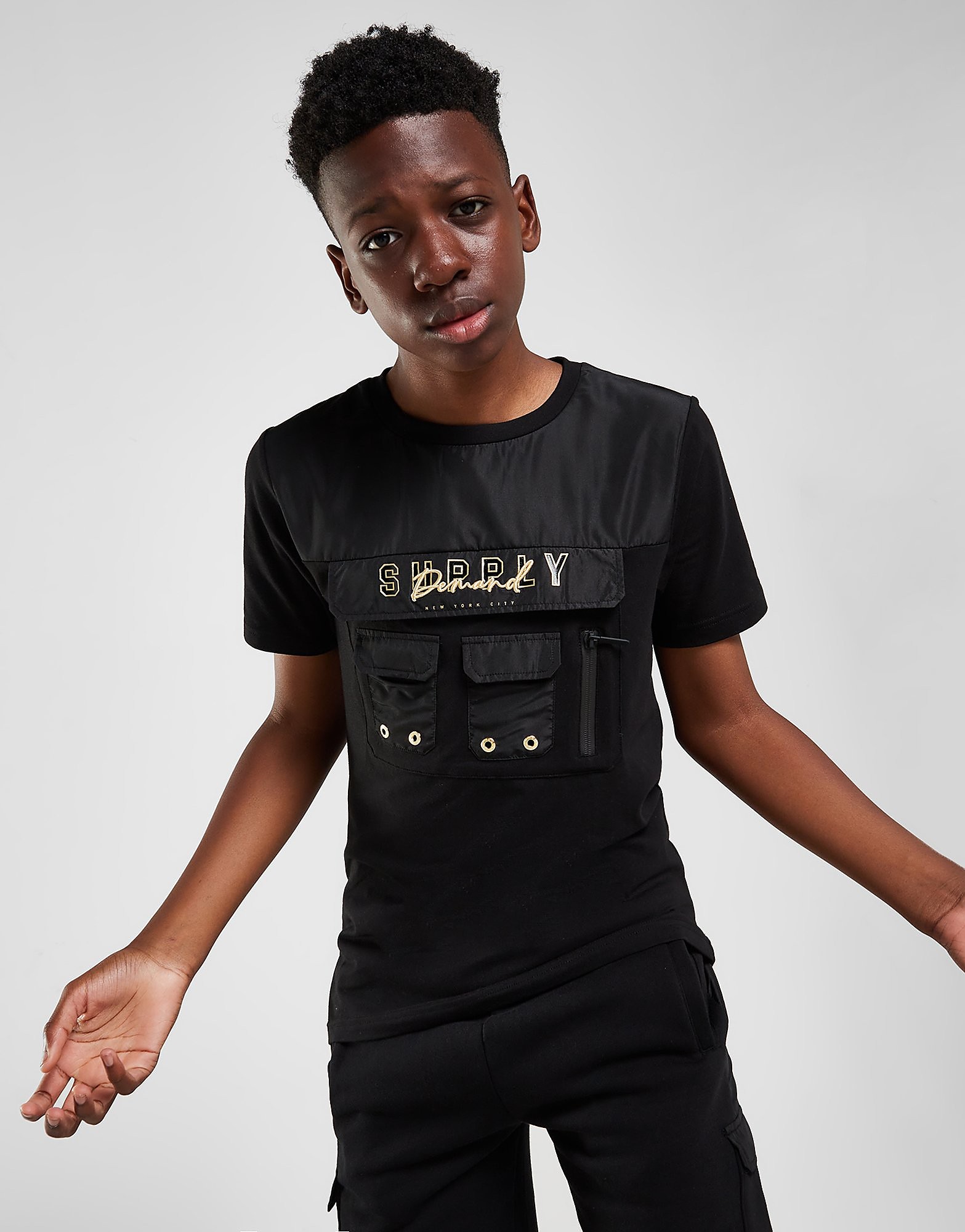 

Supply & Demand Defense Short Sleeve T-Shirt Junior - Black - Kids, Black
