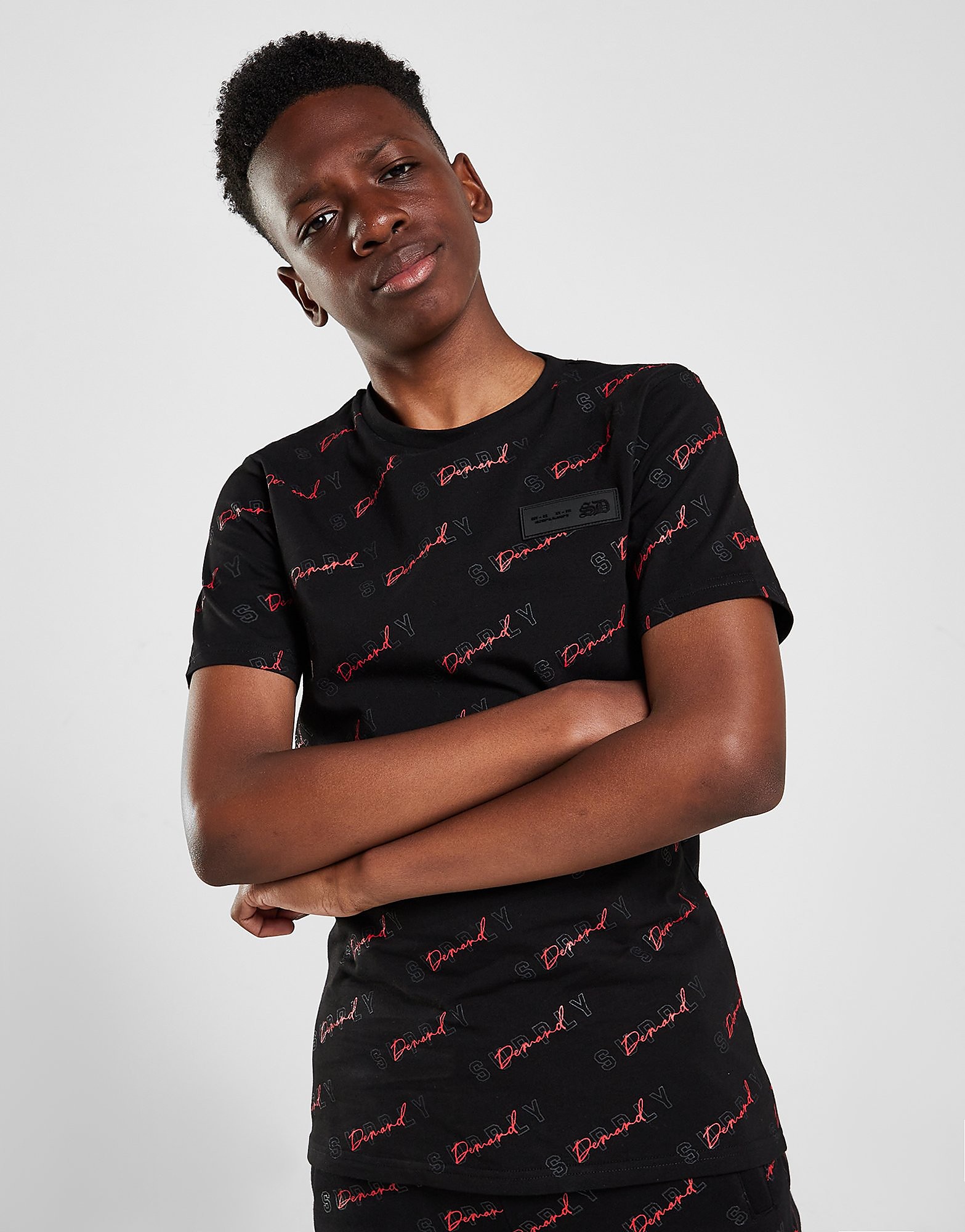 

Supply & Demand Arrow Script T-Shirt Junior - Black - Kids, Black
