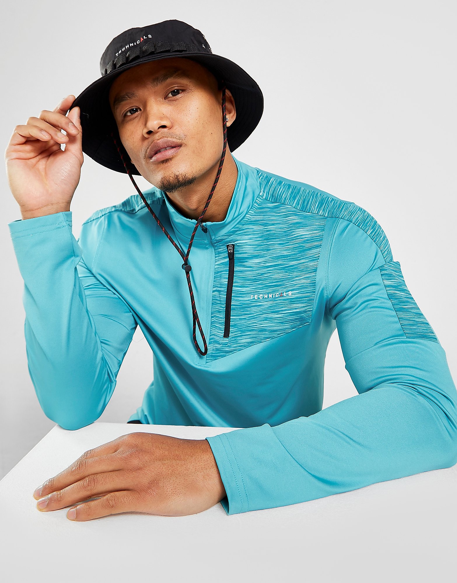

Technicals Granite 1/4 Zip Top - Blue - Mens, Blue