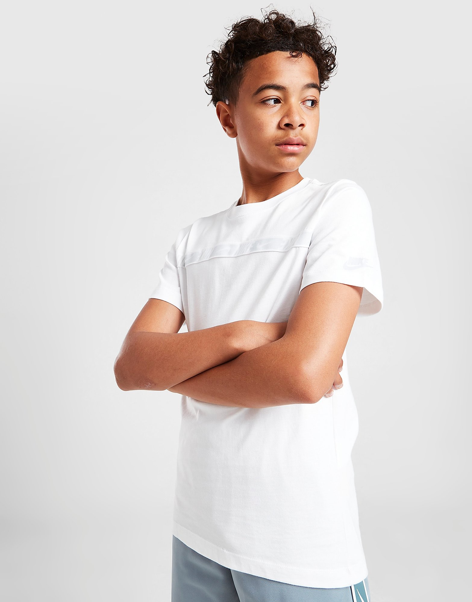 

Nike Repeat Tape T-Shirt Junior - White - Kids, White