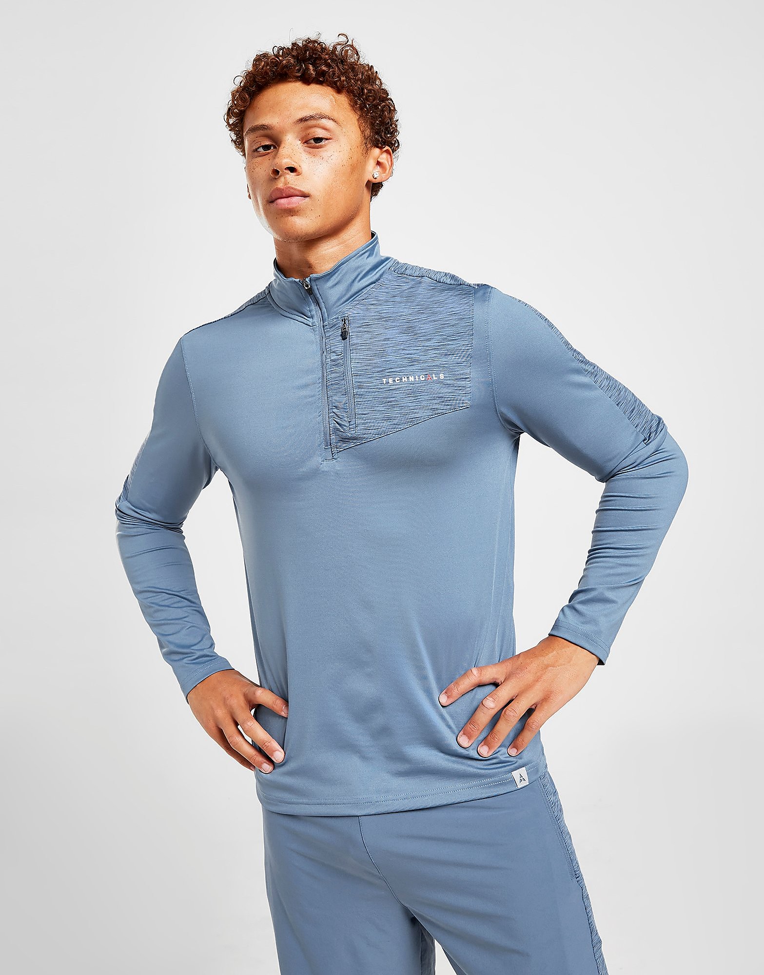 

Technicals Granite 1/4 Zip Top - Blue - Mens, Blue