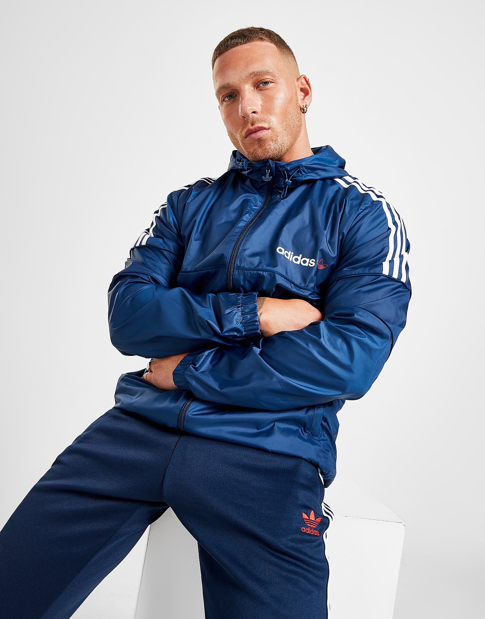 Adidas Originals Casaco Itasca 22 Windbreaker - Only at JD - Azul - Mens, Azul