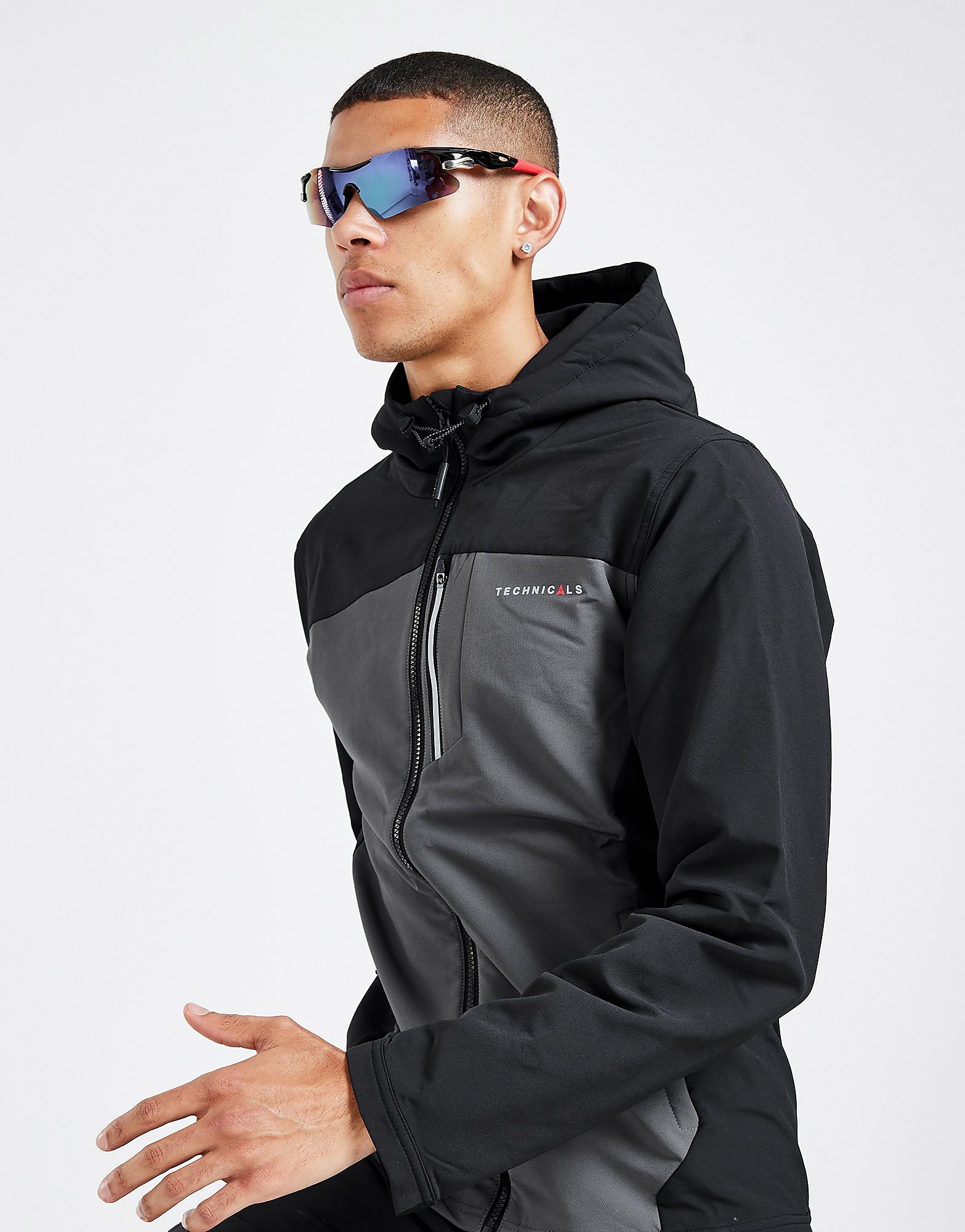 

Technicals Ryder Full Zip Jacket - Grey/Black - Mens, Grey/Black