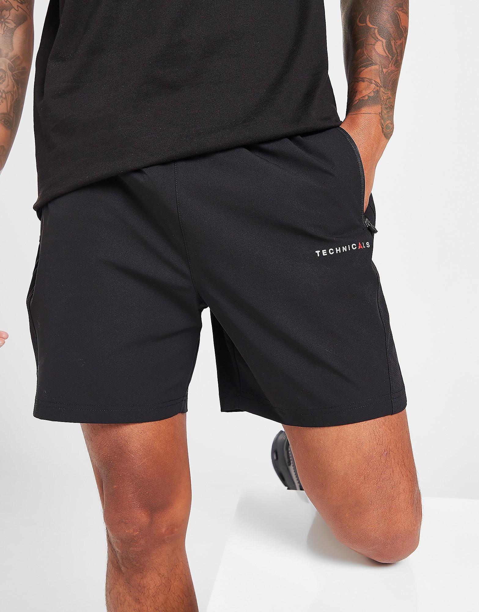 

Technicals Arch Woven Shorts - Black - Mens, Black