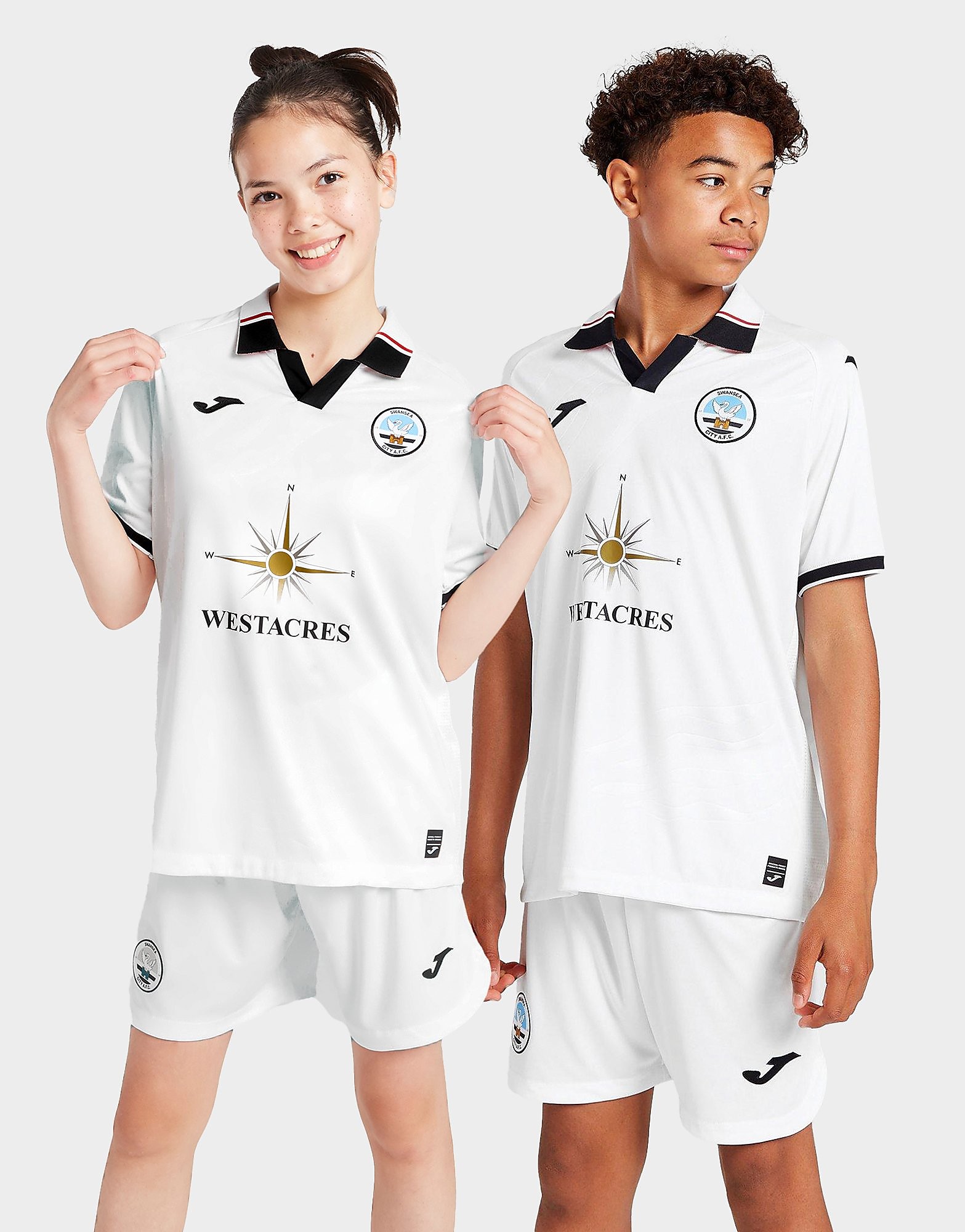 

Joma Swansea City FC 2022/23 Home Shirt Junior - White - Kids, White