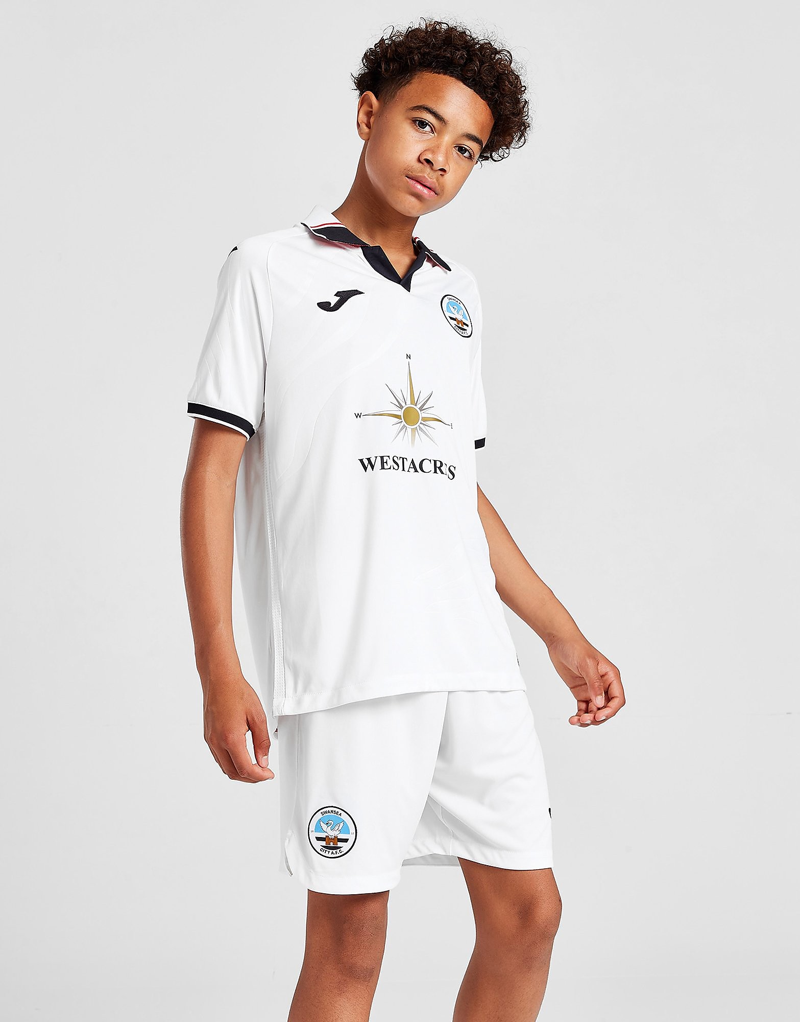 

Joma Swansea City FC 2022/23 Home Shorts Junior - White - Kids, White