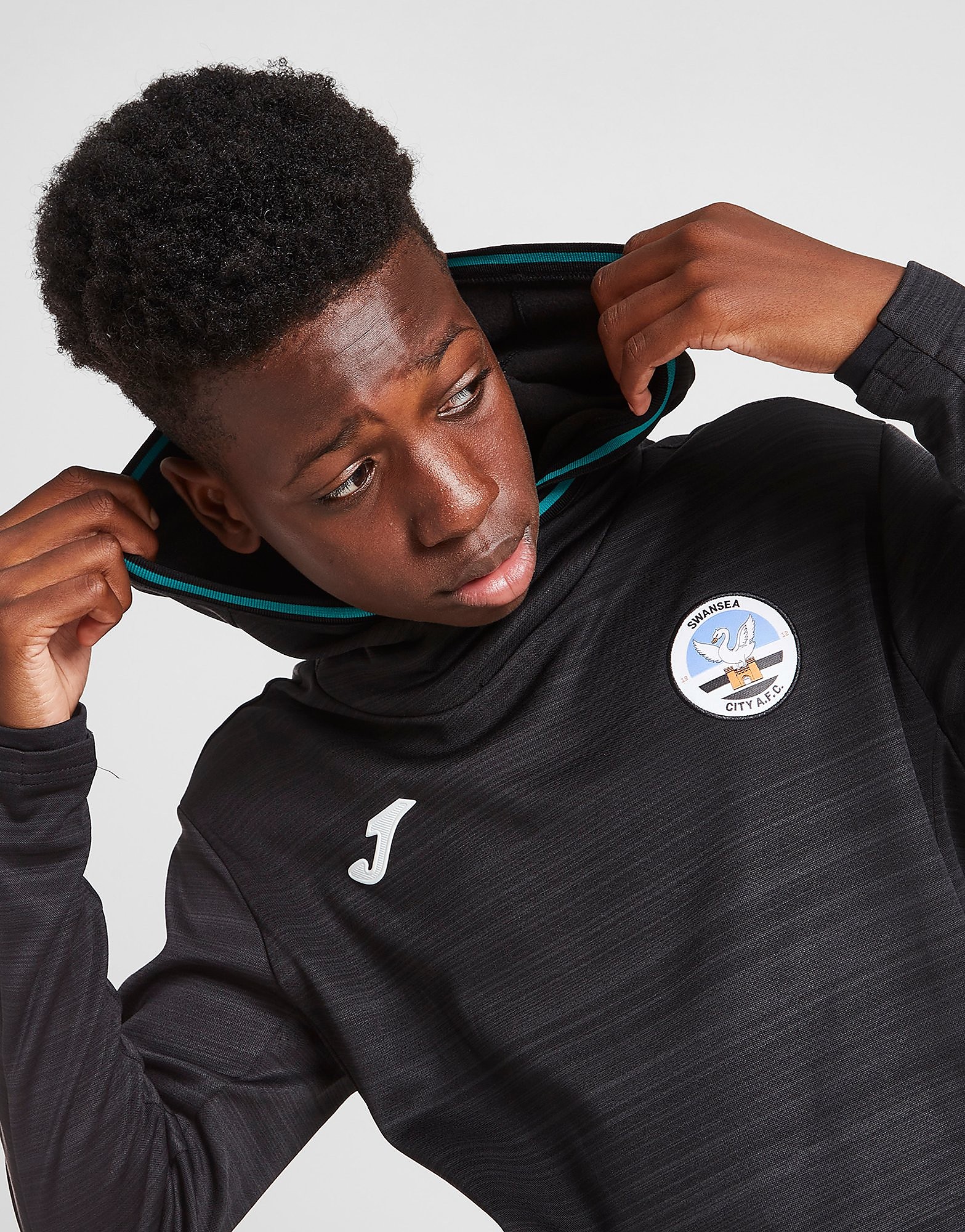 

Joma Swansea City FC Training Hoodie Junior - Black - Kids, Black