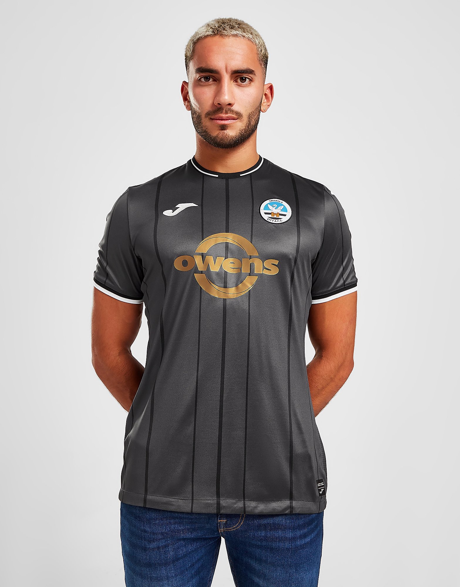

Joma Swansea City FC 2022/23 Third Shirt - Black - Mens, Black