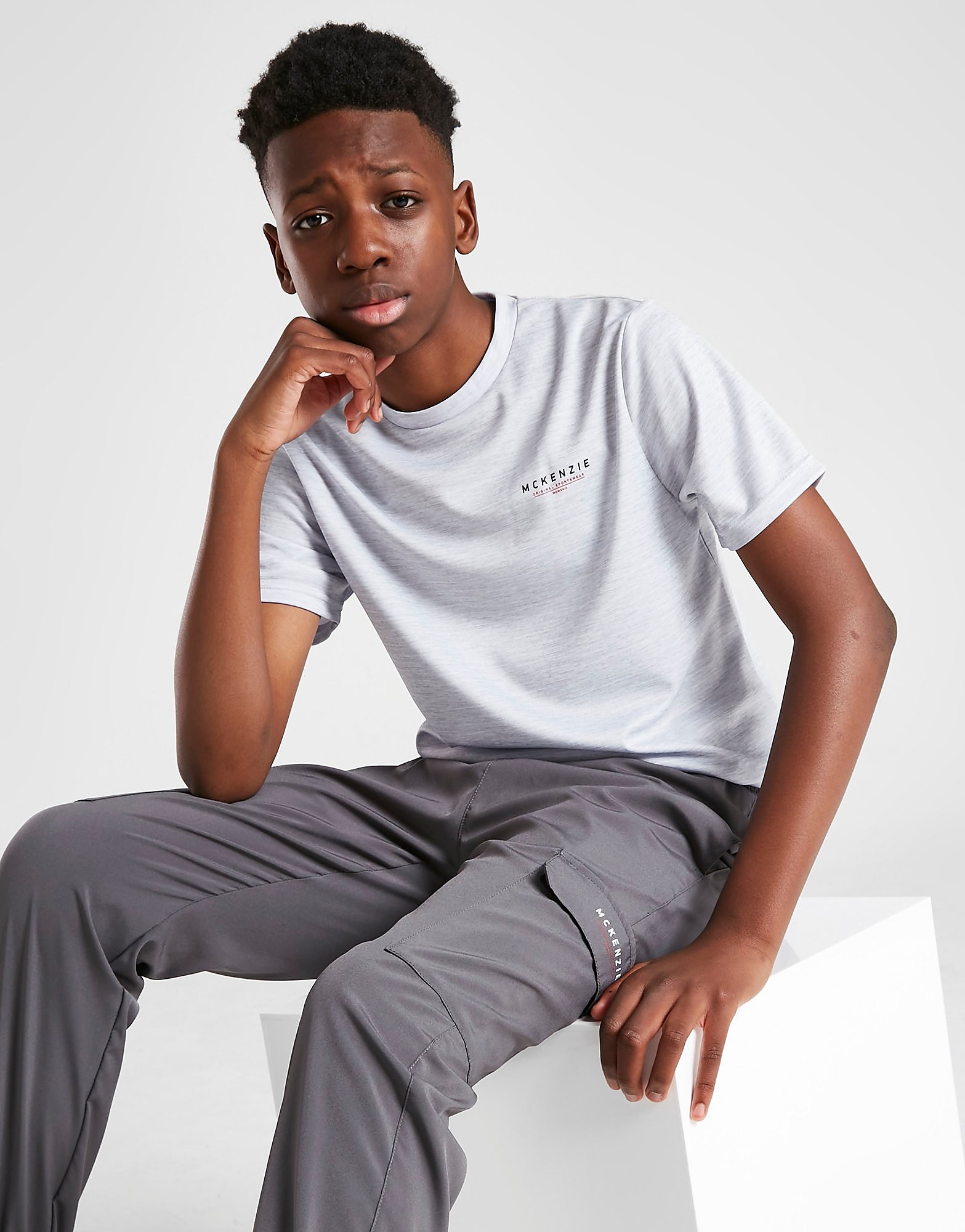 

McKenzie Essential Poly T-Shirt Junior - Only at JD - Grey - Kids, Grey