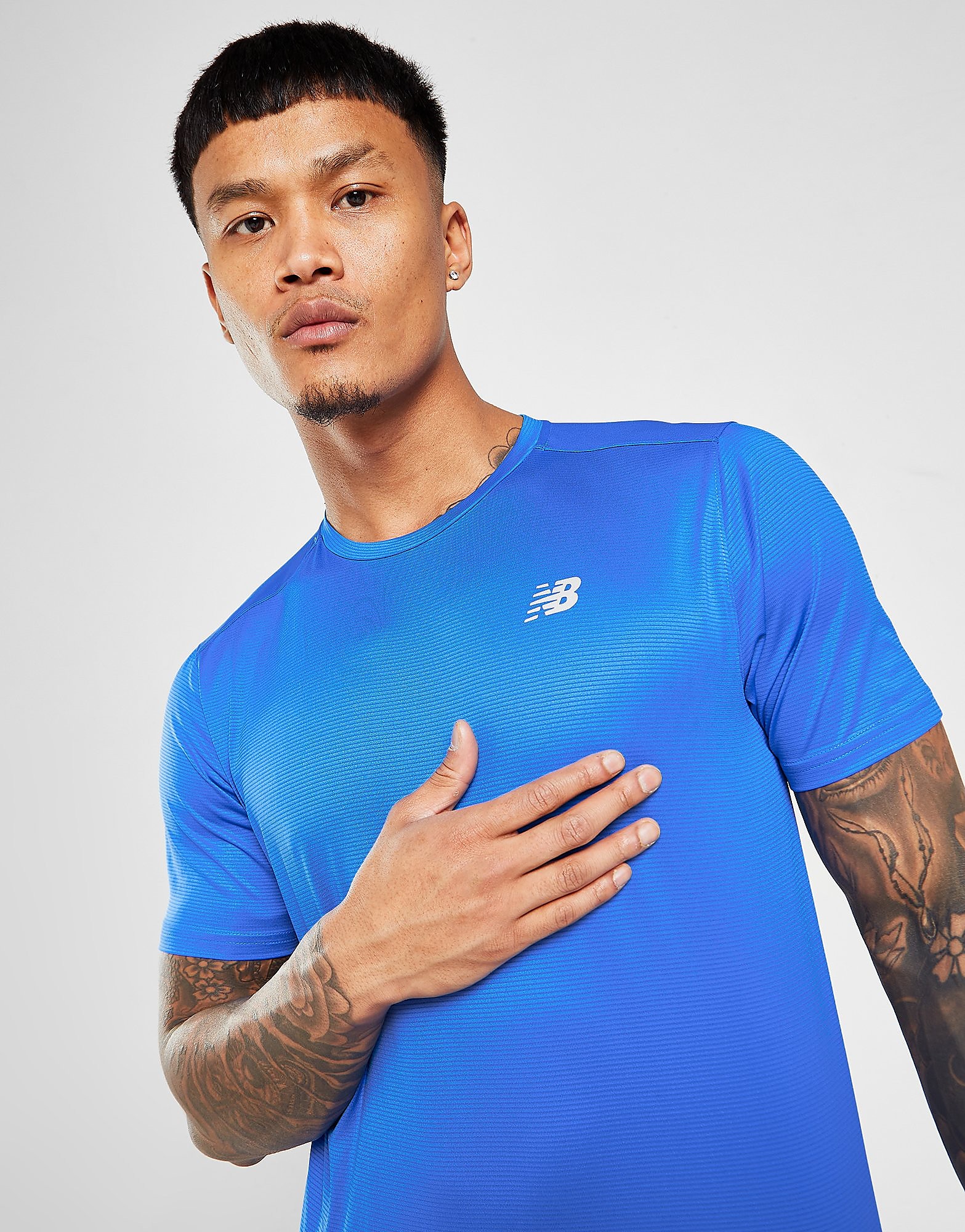 

New Balance Accelerate T-Shirt - Blue, Blue