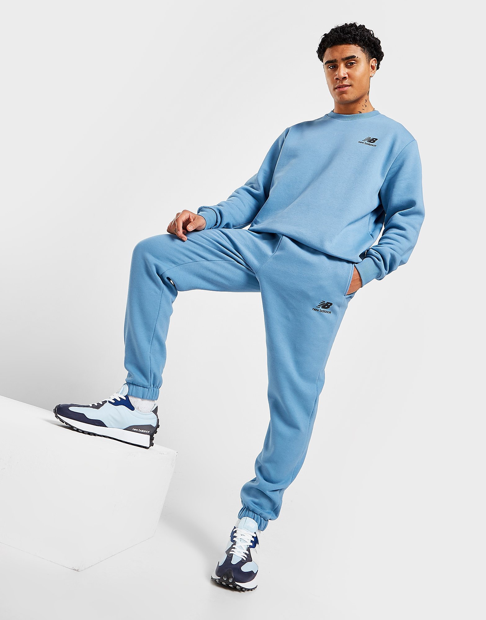 New Balance Fleece Joggers - Only at JD - Blue - Mens, Blue