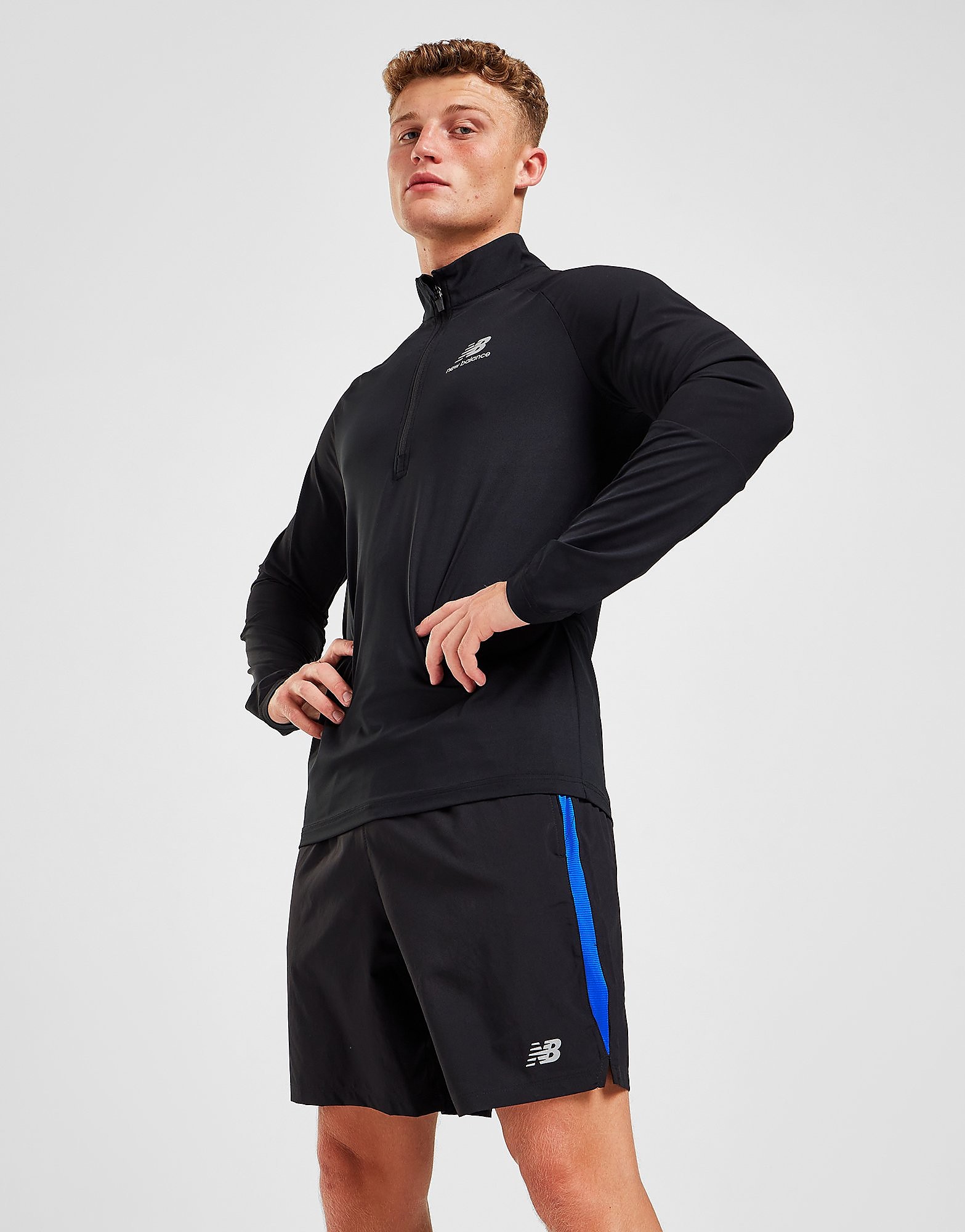 New Balance Accelerate 7" Shorts - Black - Mens, Black