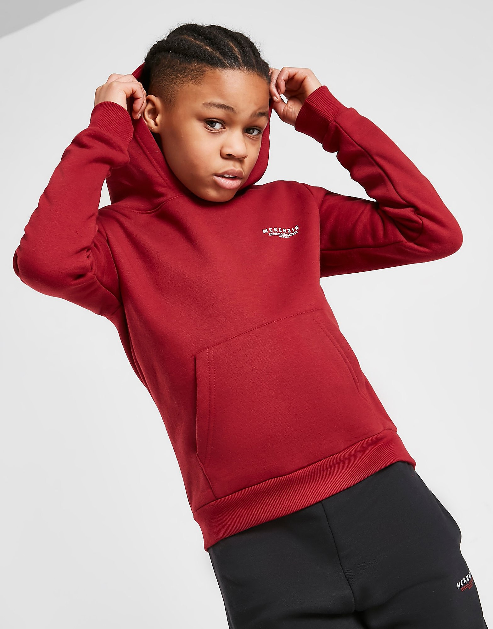 

McKenzie Essential Overhead Hoodie Junior - Only at JD - Red - Kids, Red