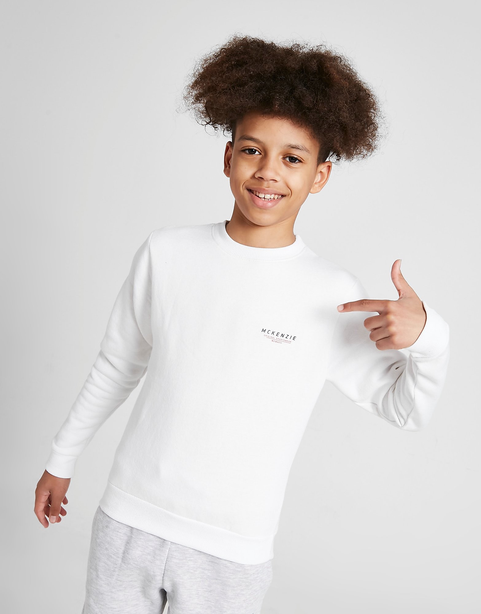 

McKenzie Essential Crew Sweatshirt Junior - Only at JD - White - Kids, White