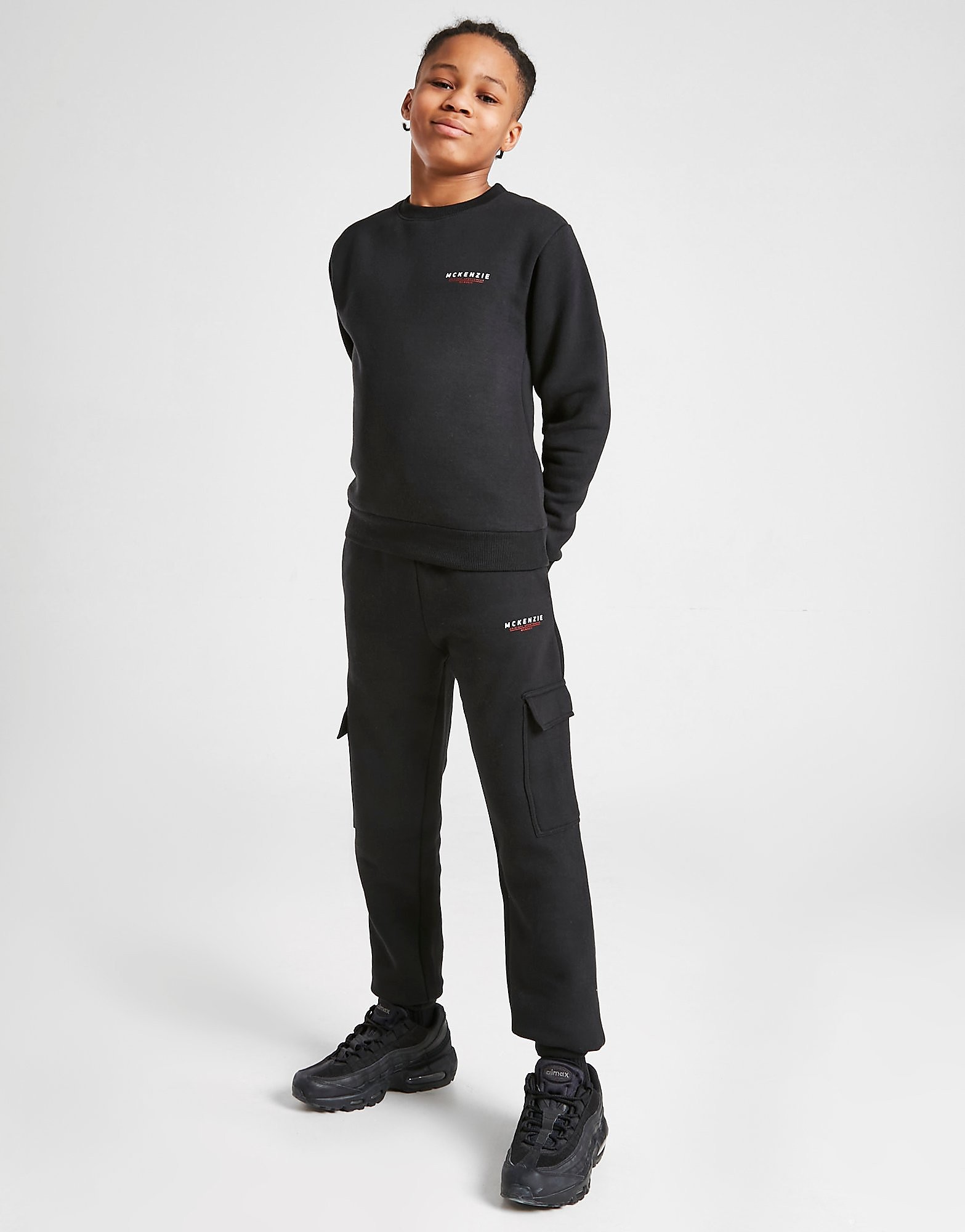 McKenzie Essential Cargo Joggers Junior - Only at JD - Black - Kids, Black