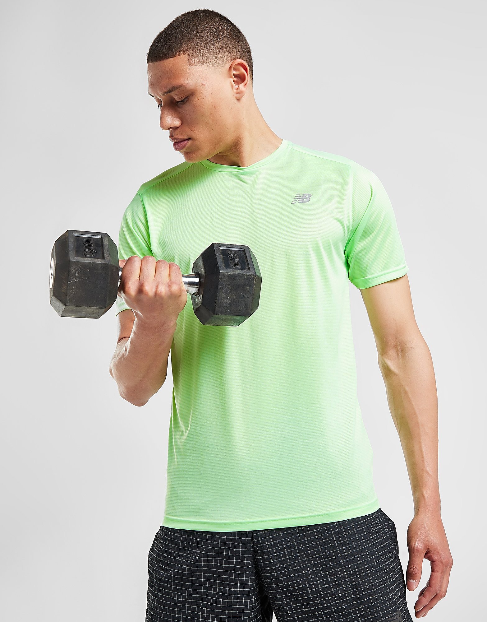 

New Balance Accelerate T-Shirt - Green - Mens, Green