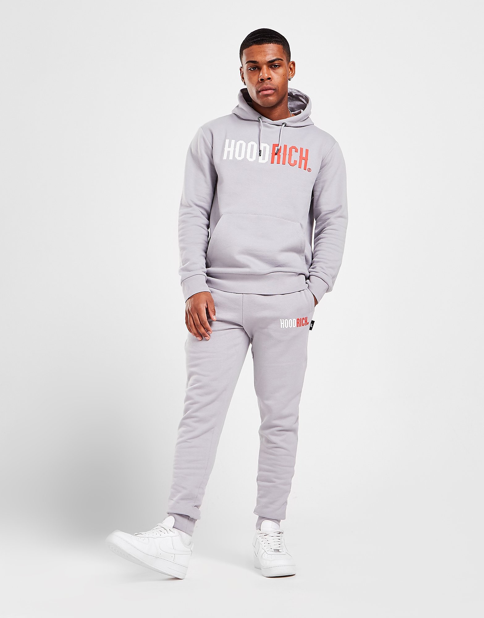 Hoodrich Joggers Splitter - Cinzento - Mens, Cinzento