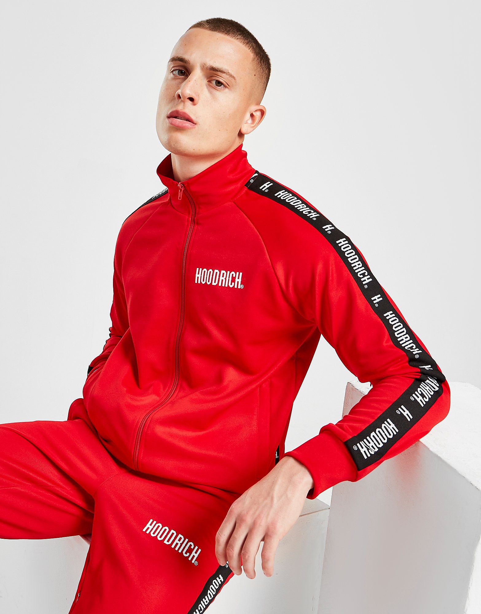 

Hoodrich Tape Poly Track Top - Only at JD - Red - Mens, Red