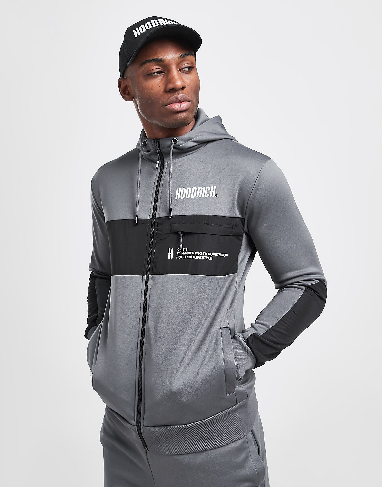 

Hoodrich Tense Full Zip Hoodie - Grey - Mens, Grey