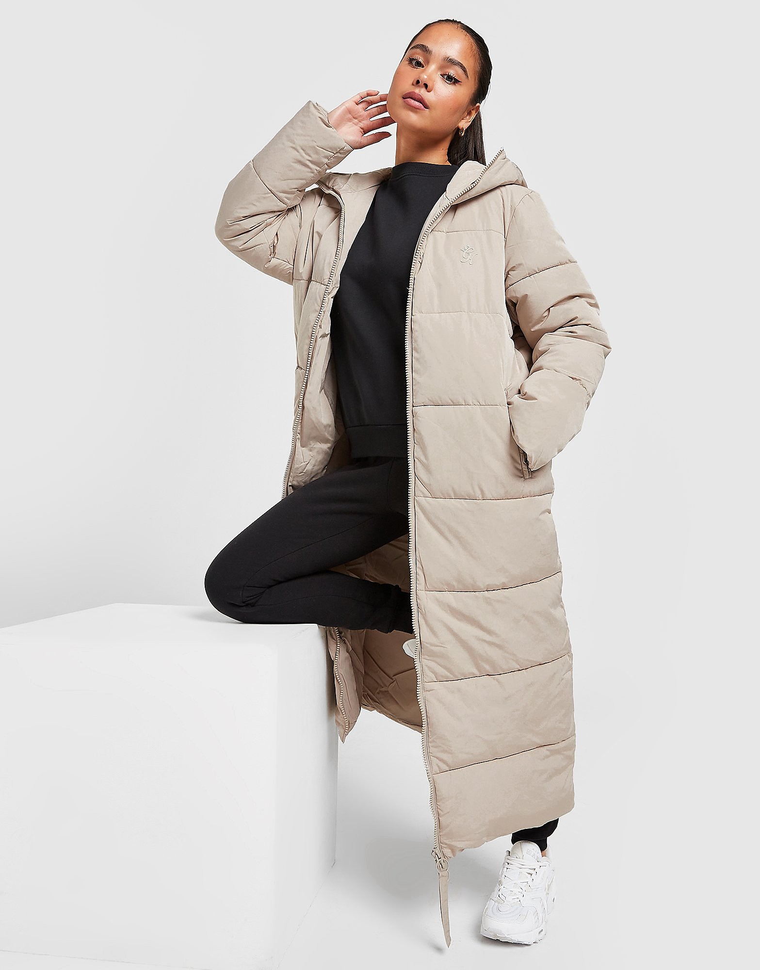 

Gym King Longline Puffer Jacket - Brown - Womens, Brown