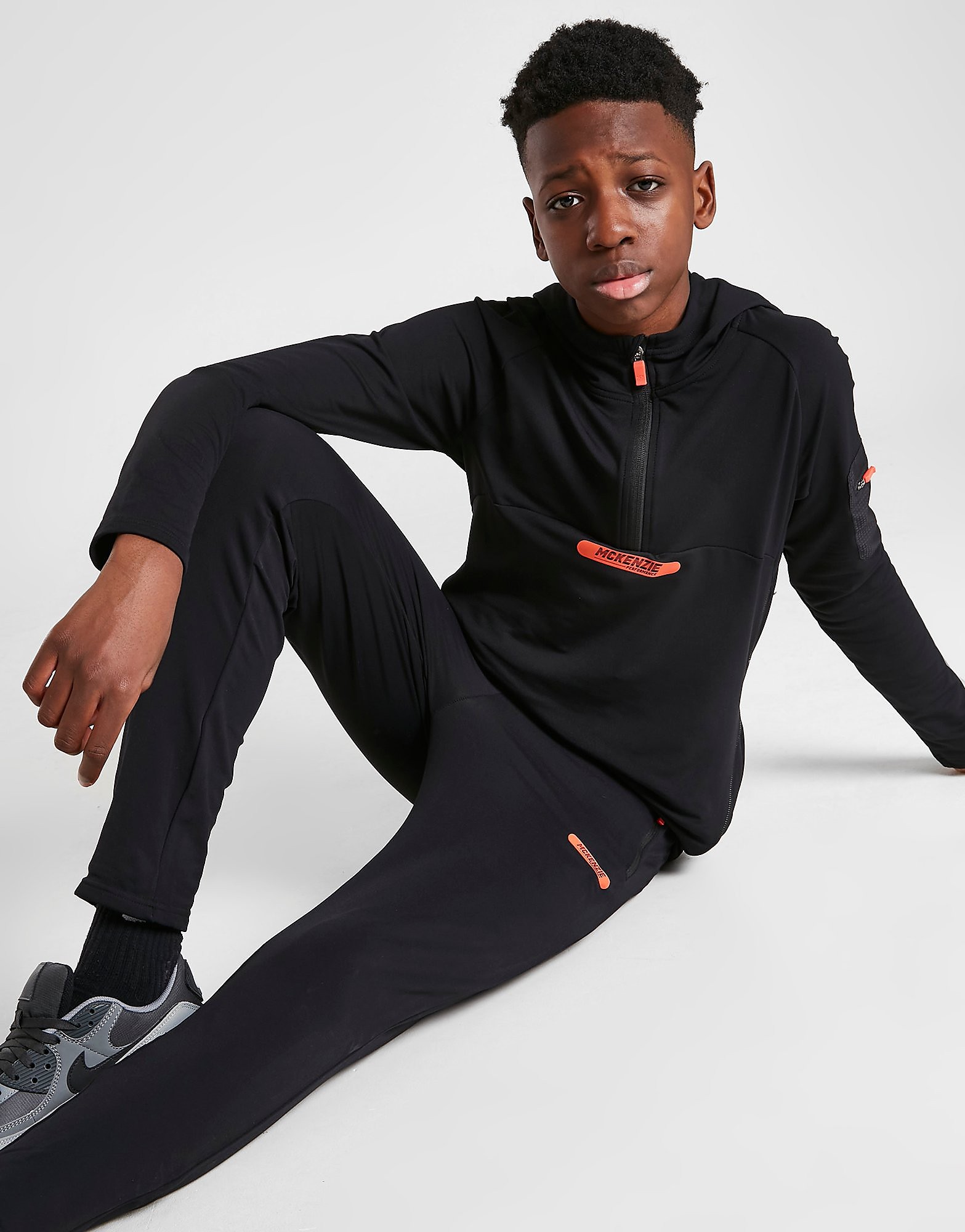 

McKenzie Vault 1/4 Zip Hoodie Junior - Only at JD - Black - Kids, Black