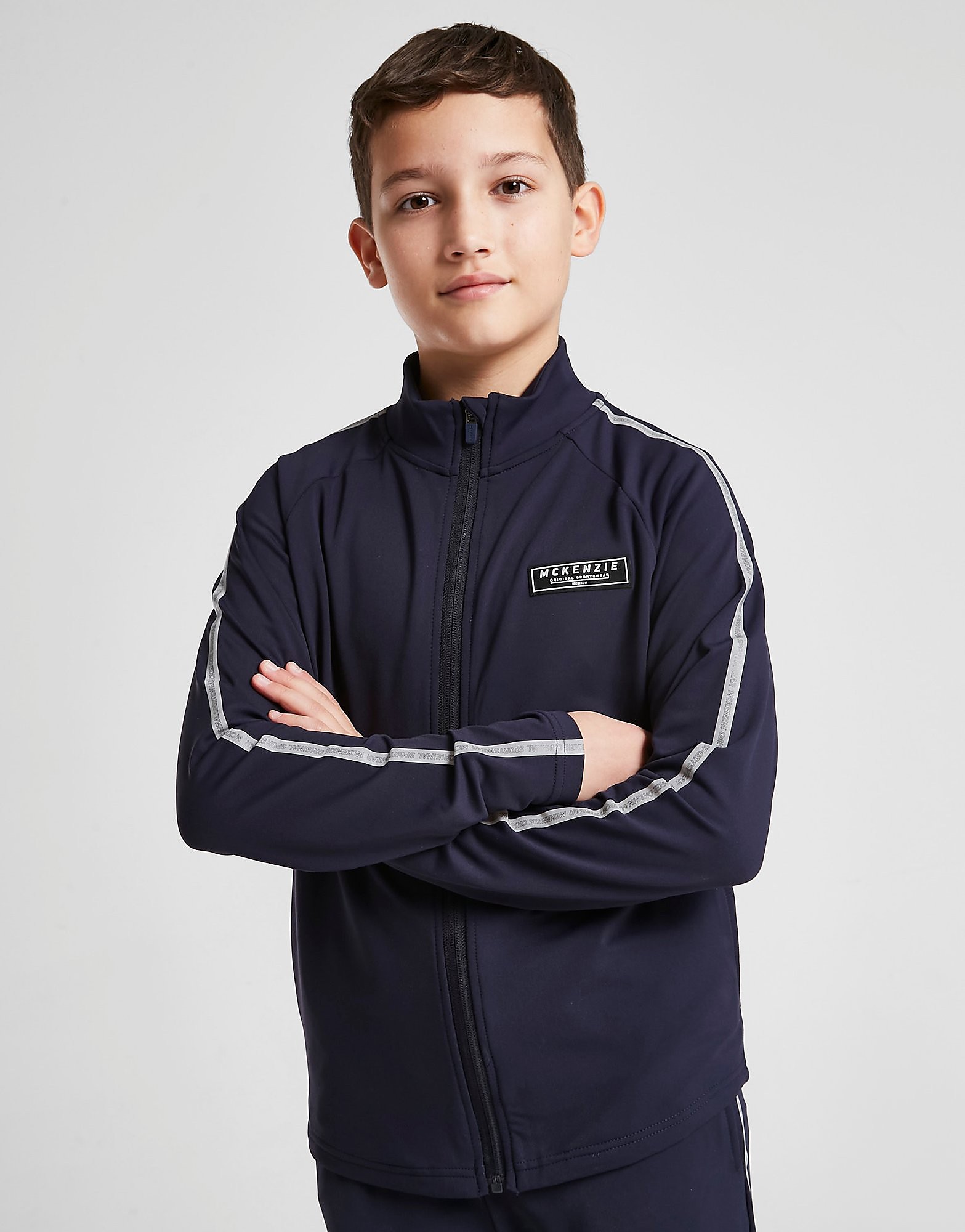 McKenzie Talon Poly Full Zip Track Top Junior - Only at JD - Blue - Kids, Blue