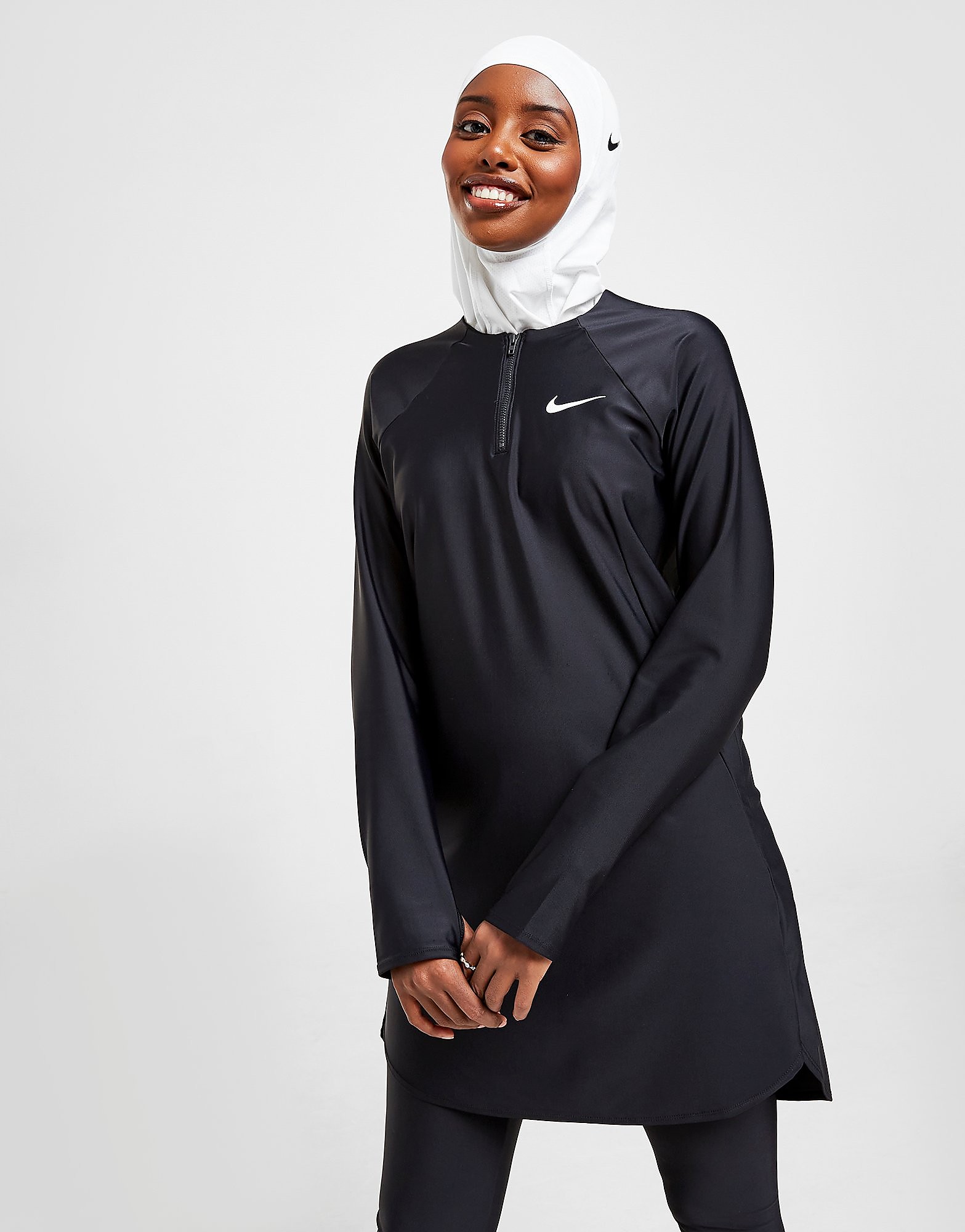 

Nike Essential Swim Tunic - Black - Womens, Black