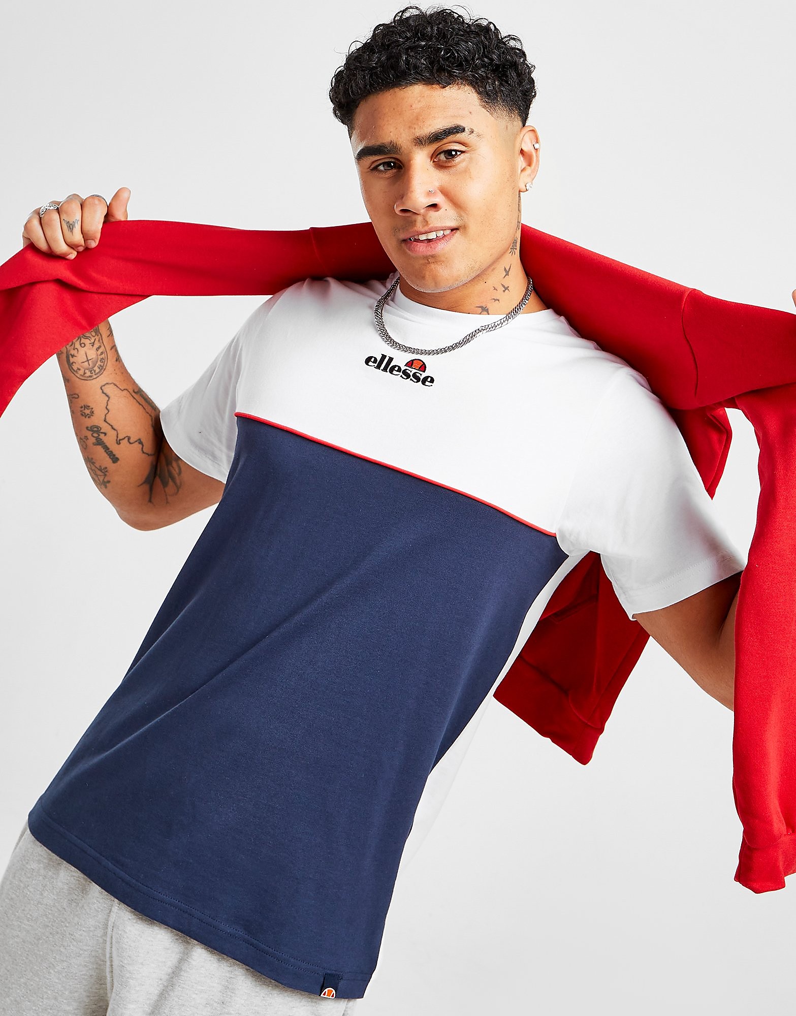 

Ellesse Turios Colour Block T-Shirt - Only at JD - Navy - Mens, Navy